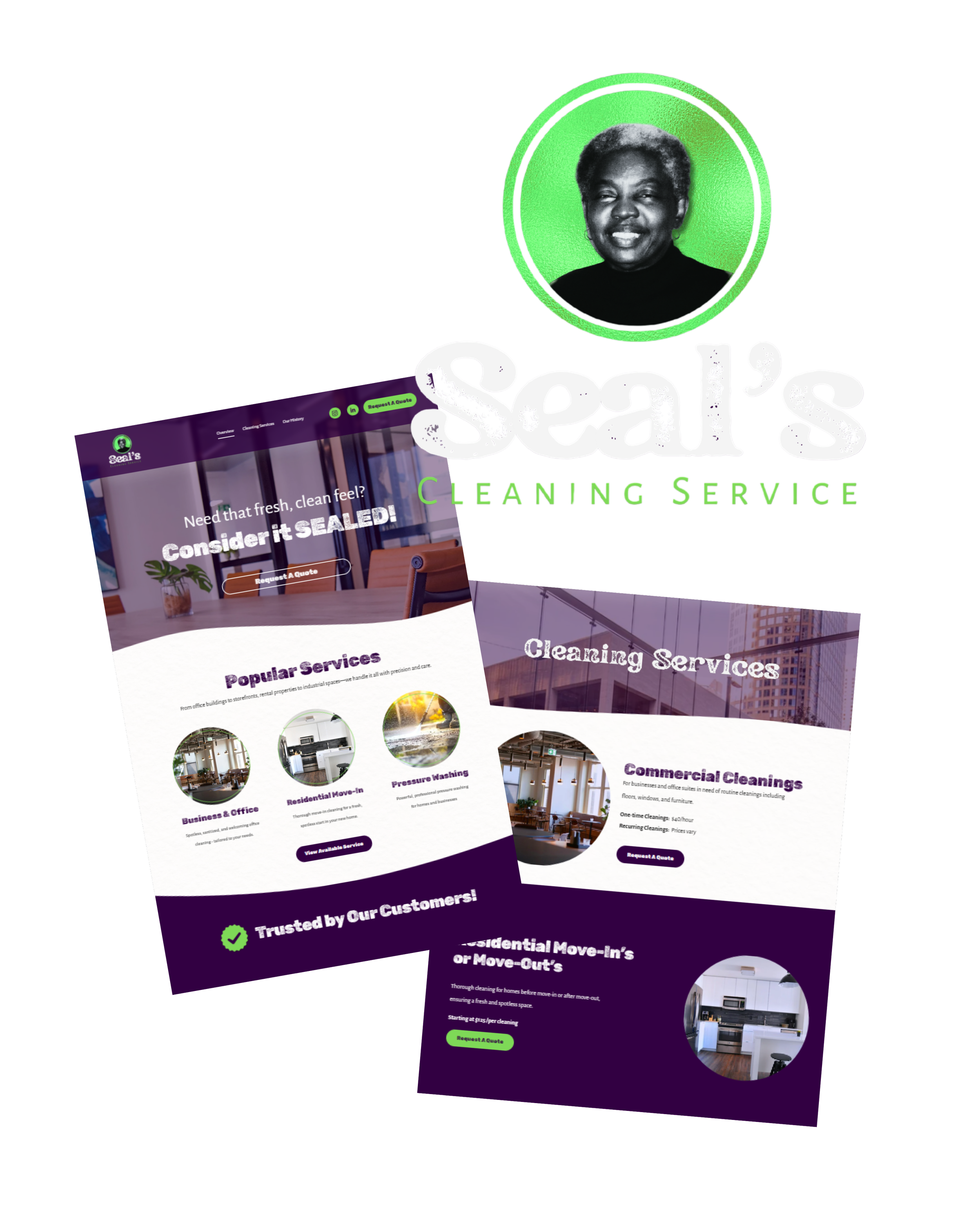 Seal's Cleaning Services Brand Design
