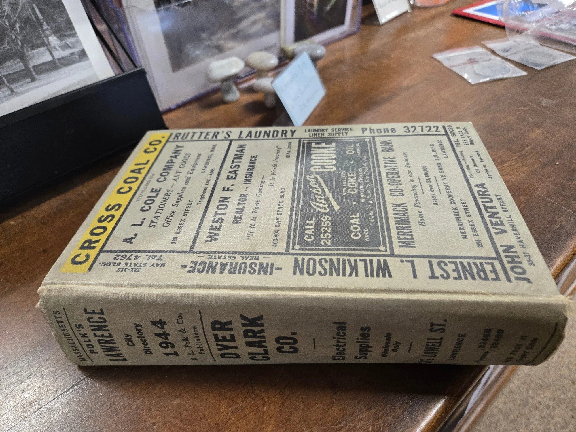 The Document Center has a number of Lawrence city directories to give away! These are all DISBOUND meaning that the spines are not attached (see photos), however the pages are all there, in order. The Lawrence History Center has already accepted all 