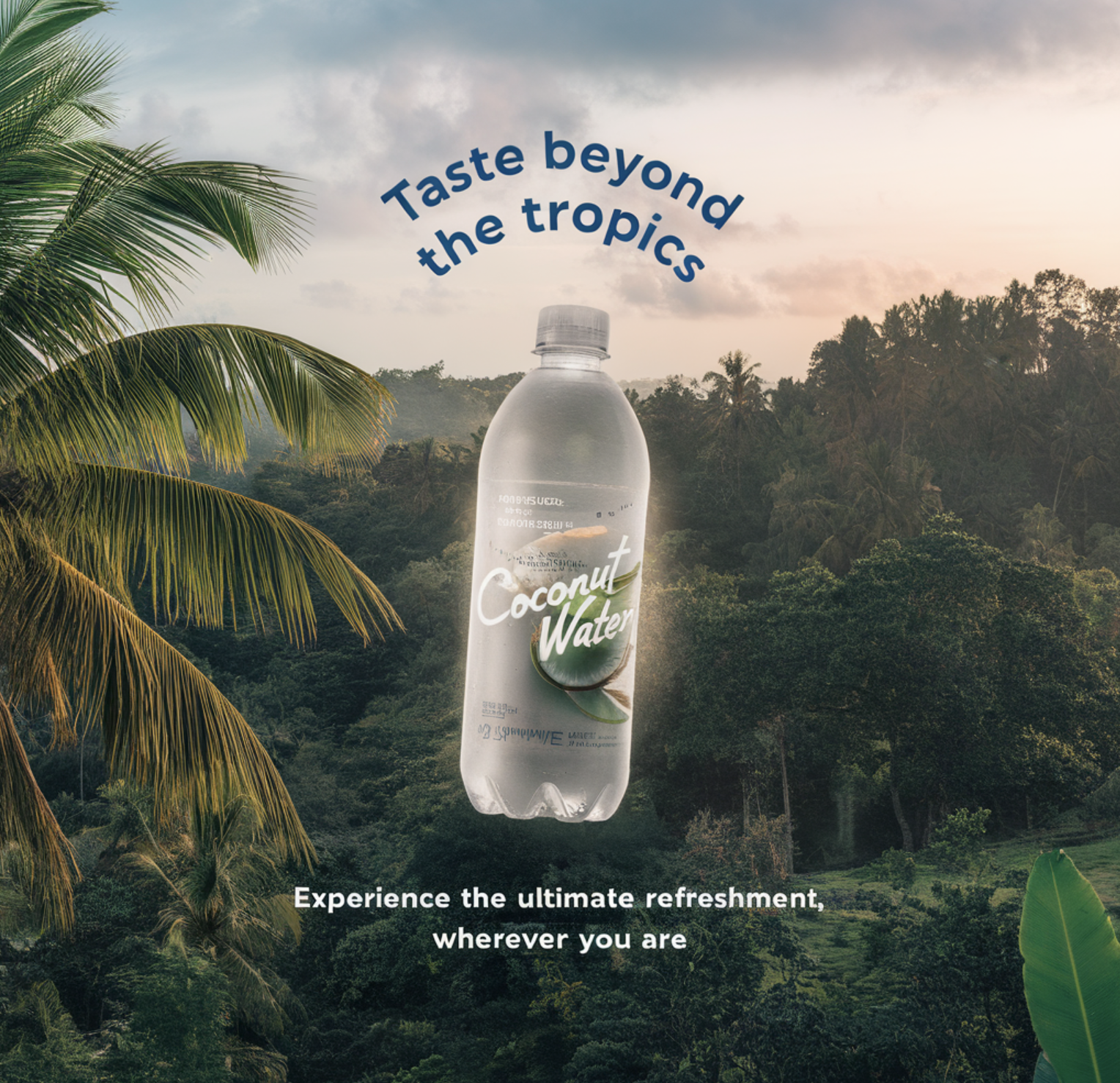 "Taste beyond the tropics" and "Experience the ultimate refreshment, wherever you are." Campaign.
