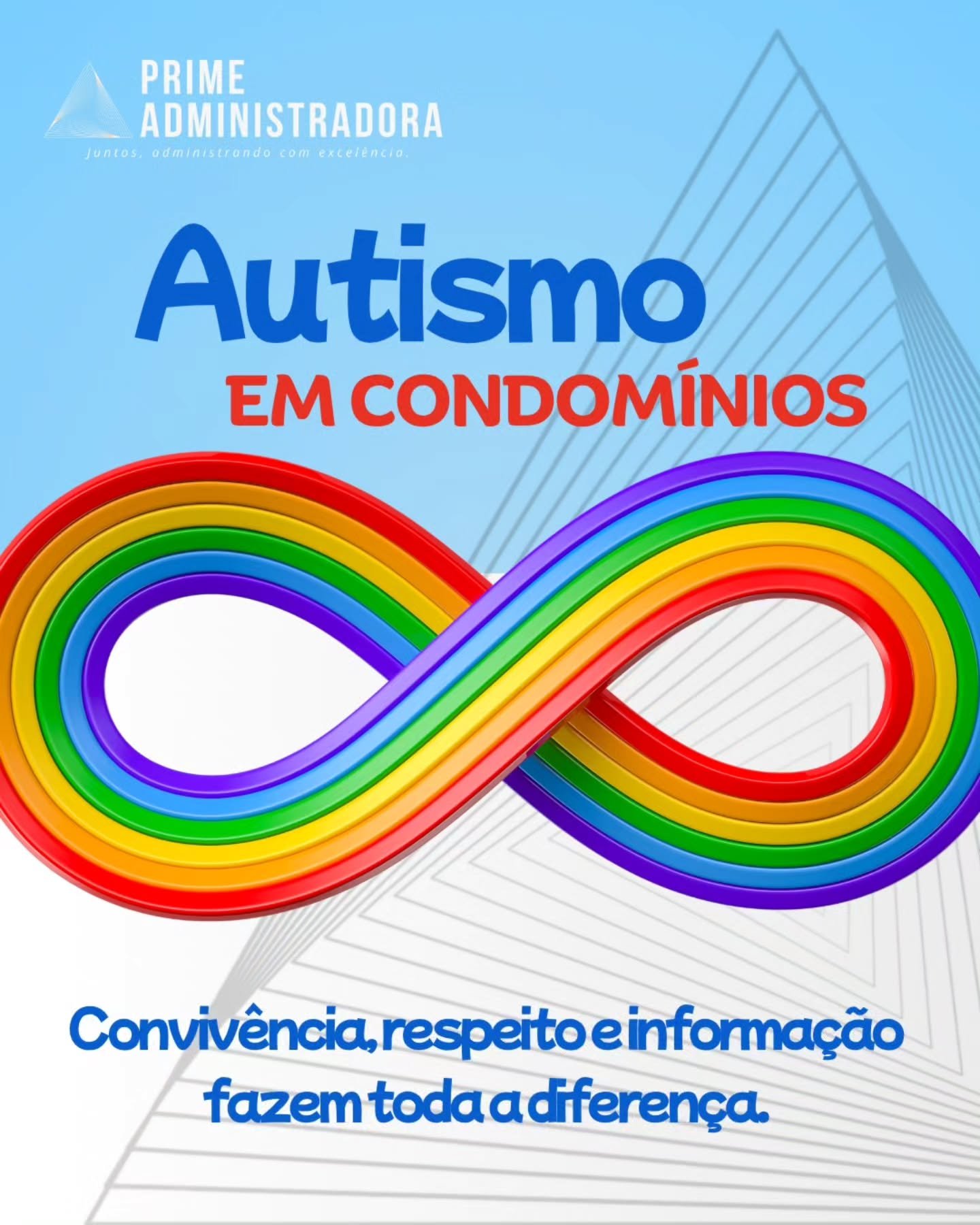 A gest&atilde;o condominial moderna vai al&eacute;m de boletos e manuten&ccedil;&otilde;es. 🎗️🧩🌈
Ela envolve pessoas, realidades diferentes e, principalmente, respeito.
Falar sobre autismo dentro do condom&iacute;nio &eacute; um passo essencial pa