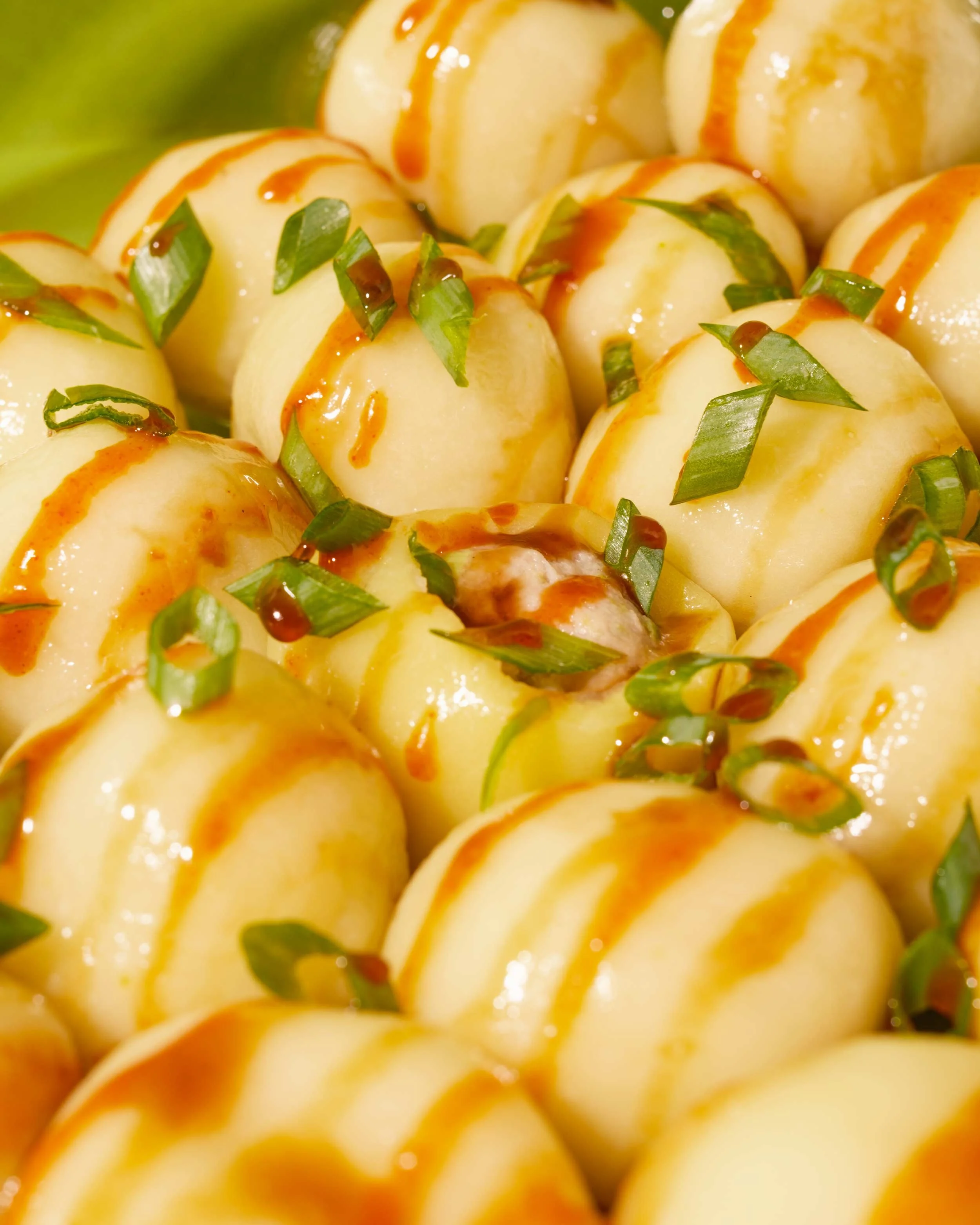 Chenzi potato ball dumpling batch with sauce