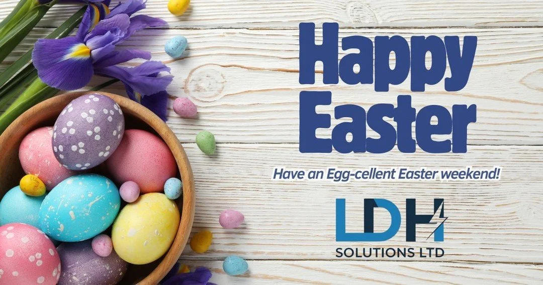 Happy Easter from all of us at LDH Solutions 🐣
Whether you&rsquo;re taking five or still keeping things running, hope you&rsquo;ve got a proper good weekend.
If anything trips, pops, or packs in&hellip; we&rsquo;re only a call away (but hopefully it