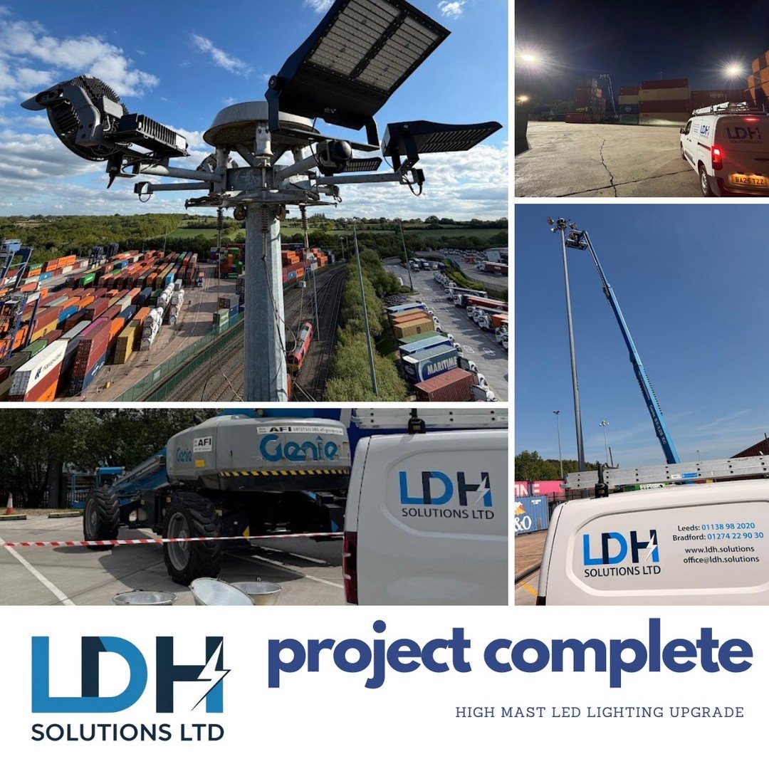 Another project completed by the LDH Solutions Ltd team.

We have recently completed a high-level LED lighting upgrade at a busy commercial transport site, improving the lighting across trailer park and container base areas.

Following a lighting sur