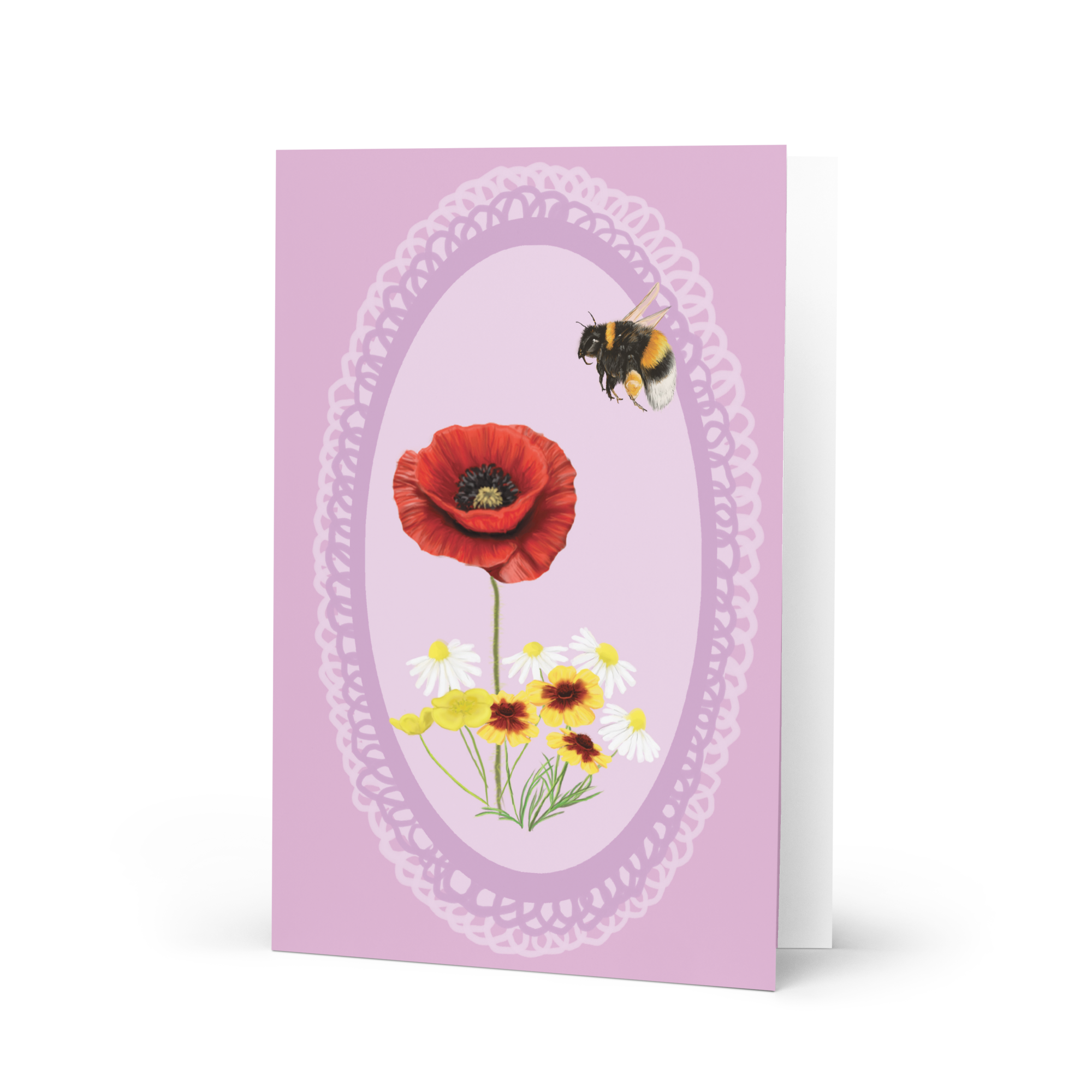 Bumble bee Greeting card