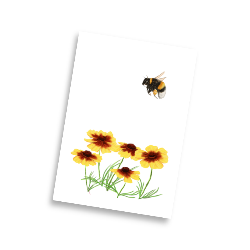 Bumble Bee in Flowers