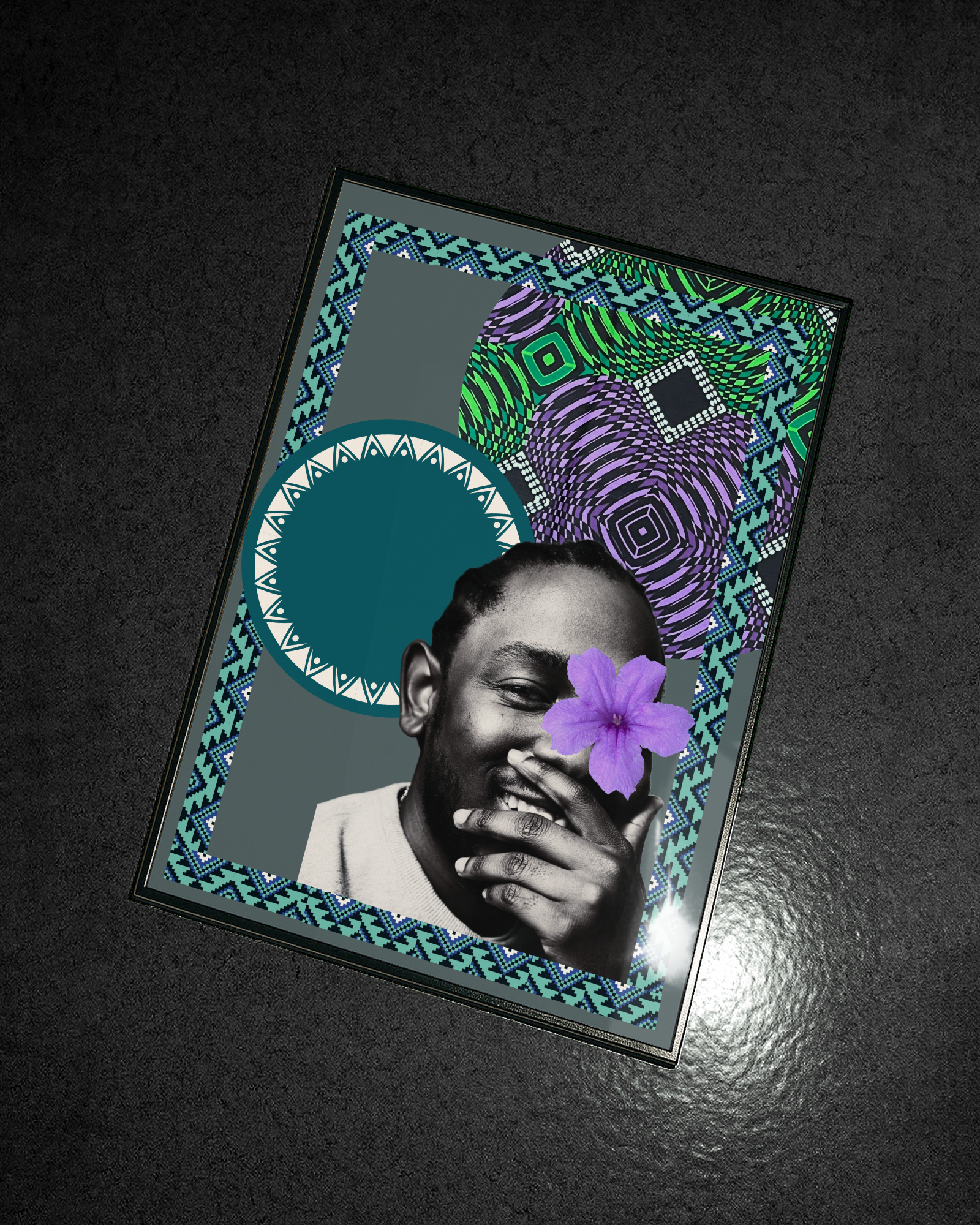 Kendrick Lamar afro poster