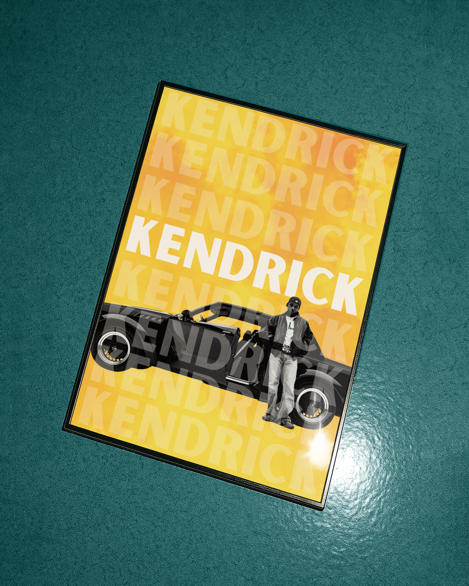 Kendrick Lamar poster (yellow)