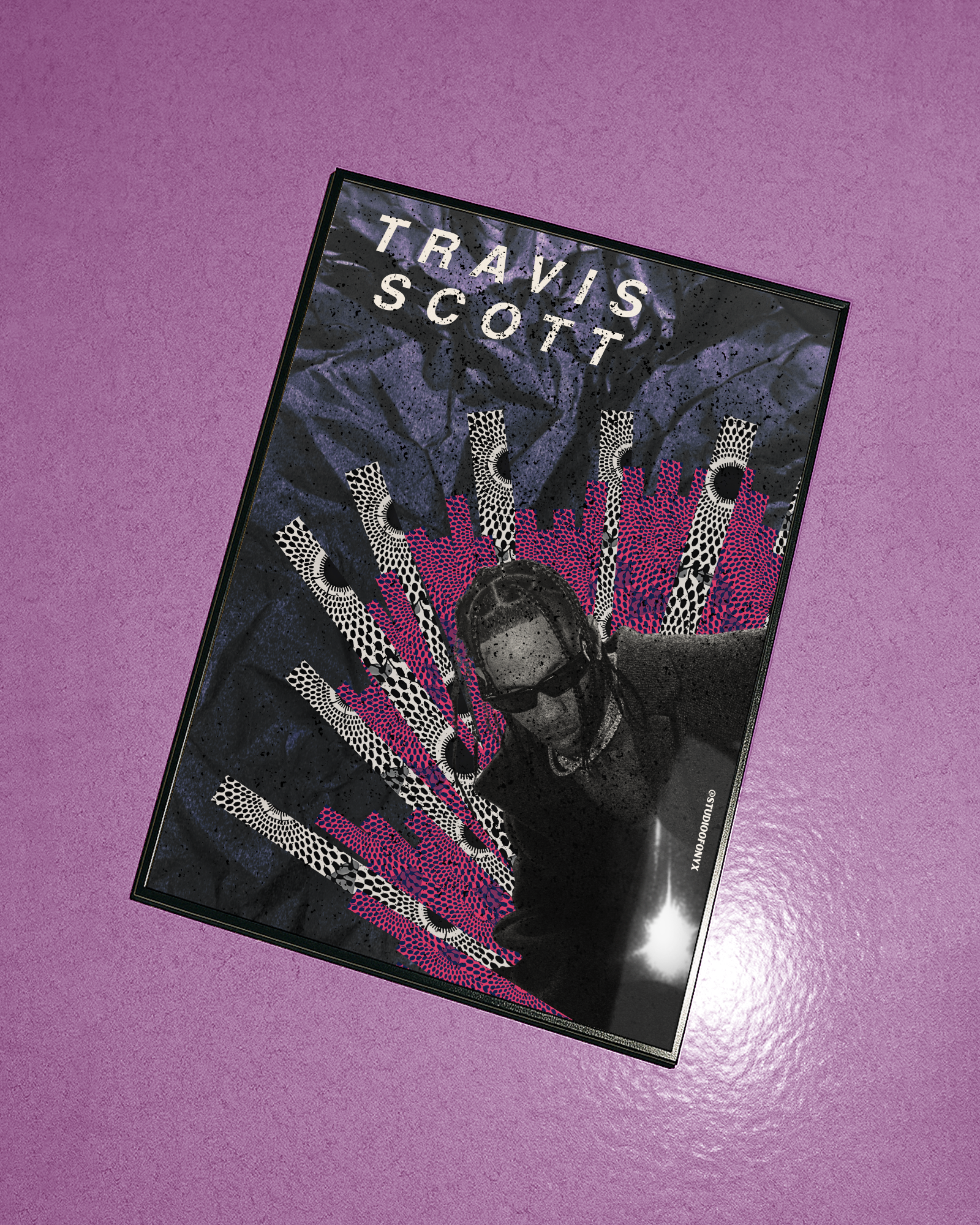 Travis Scott afro poster