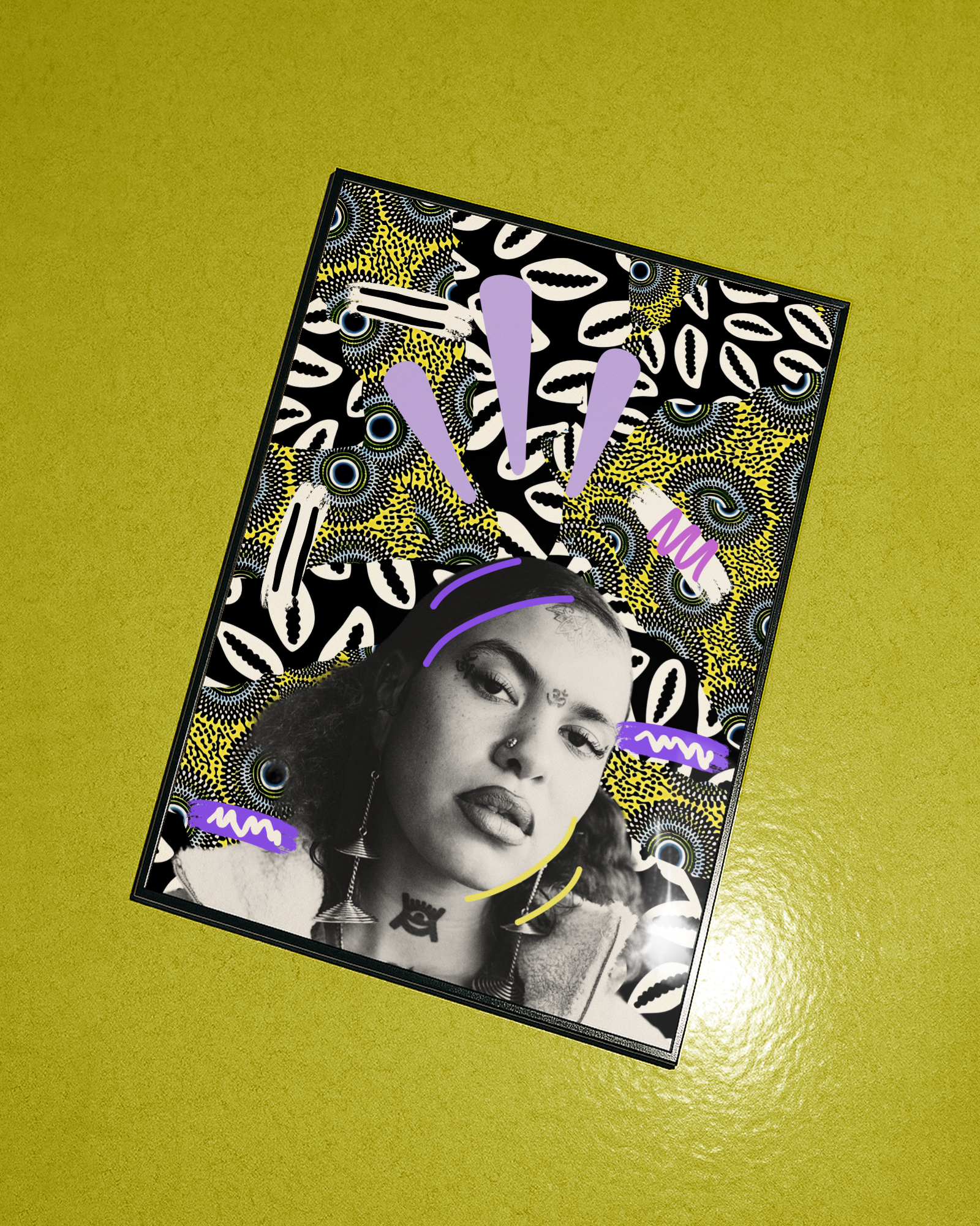 Greentea Peng afro poster