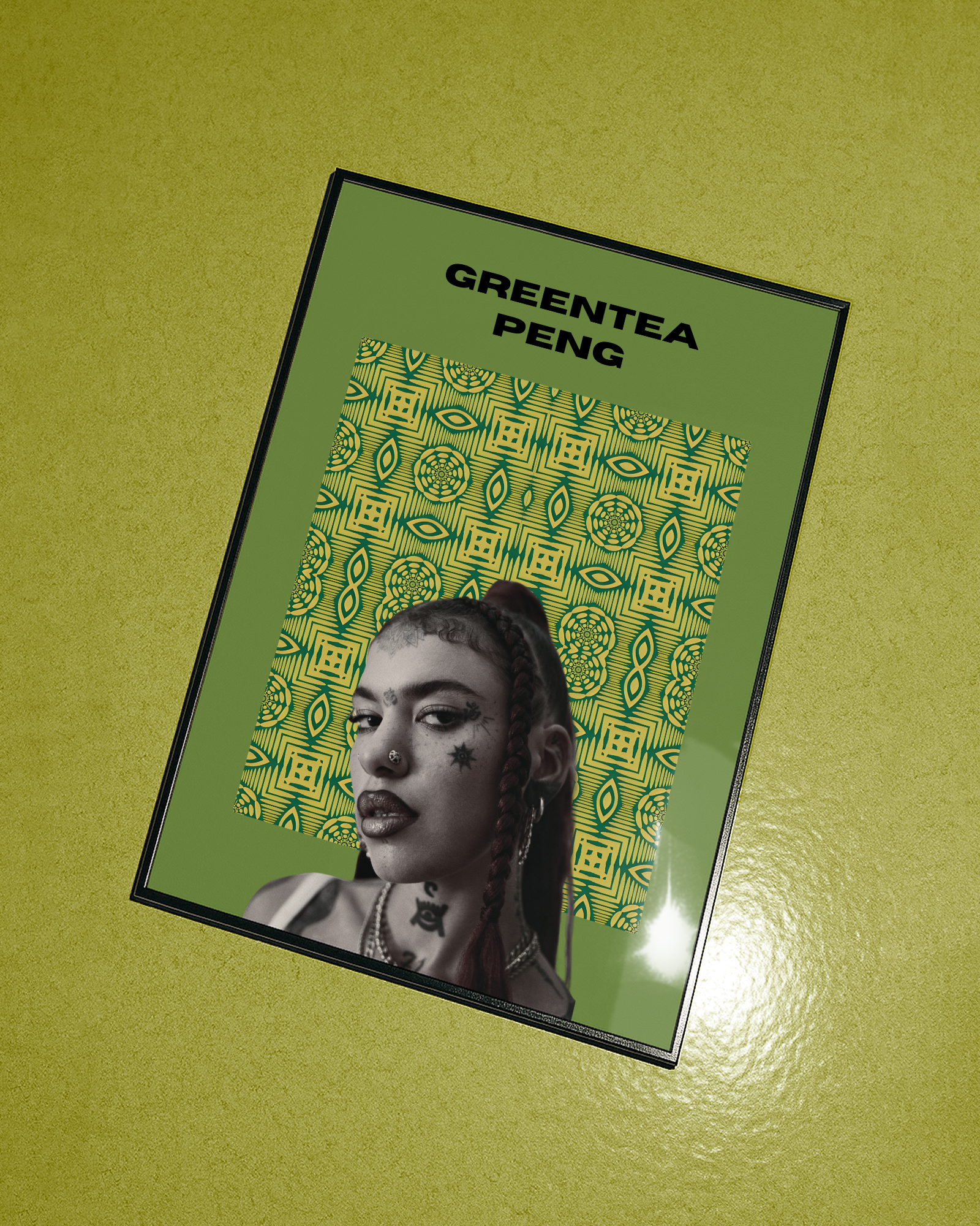 Greentea Peng afro poster