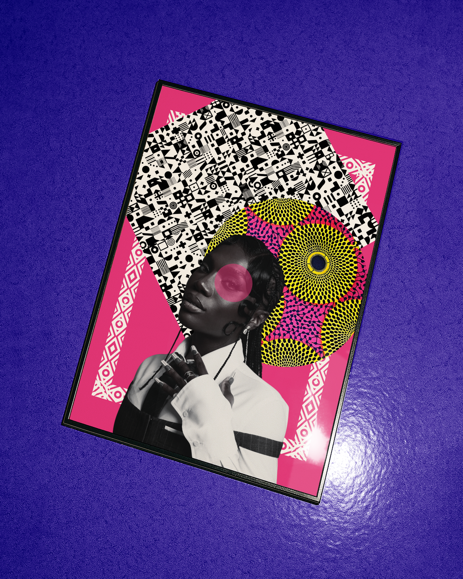 DOECHII afro poster (pink)