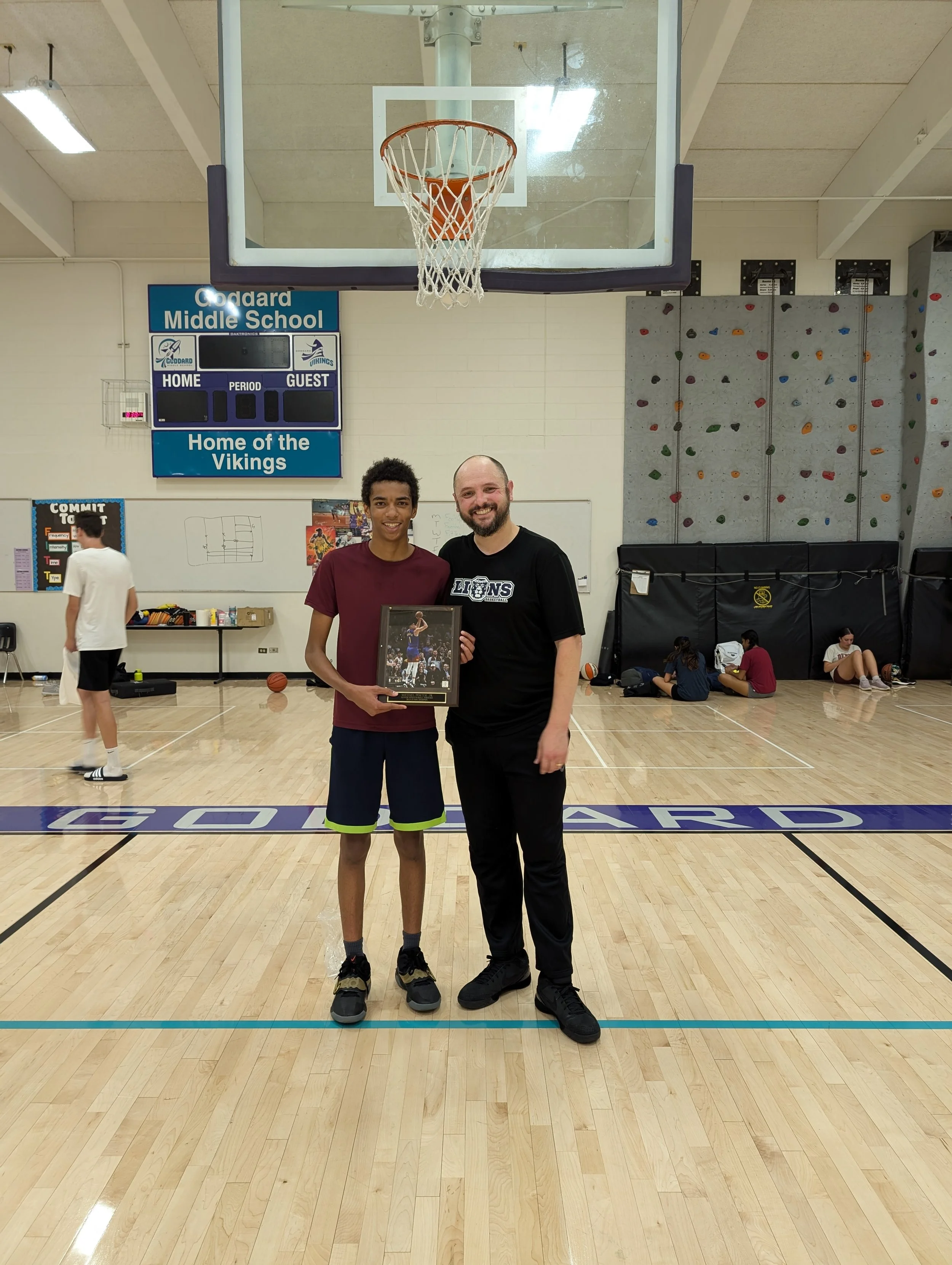 Lion Rhodes Nwankwo, a varsity player at  Denver Christian High School, winning our "Player of the Week," Award. 
