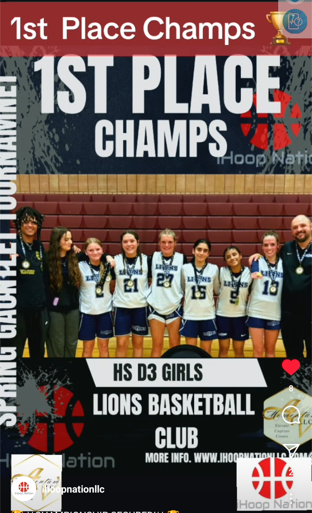 "Spring Gauntlet 2025" High School Girls Champions!