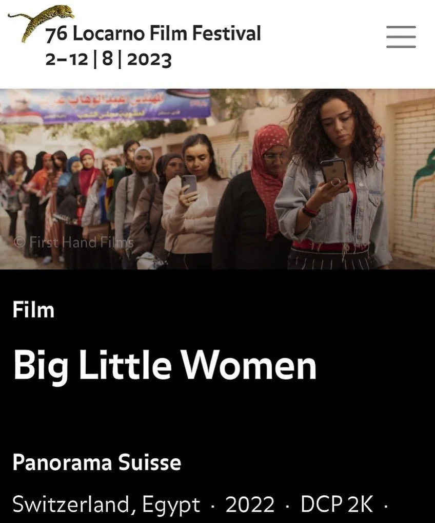 I am honored that my film "Big Little Women" is screened at the 76 Film Festival Locarno, Panorama Suisse.
Join me to see a personal journey through 3 generations of empowering women resisting patriarchy.
Friday August 4th, 11am FEVI. 
My p
