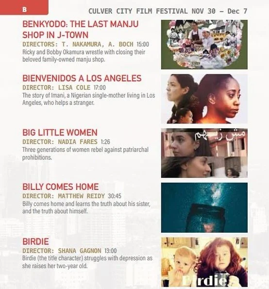 We are going to LA! 

We are very excited to announce that our film is premiering in Los Angeles at Culver City Film Festival on December 5! 

Thanks for your support! 

@lunafilmsproduction 
@culvercityff 

#biglittlewomen #nadiafares #featuredocume