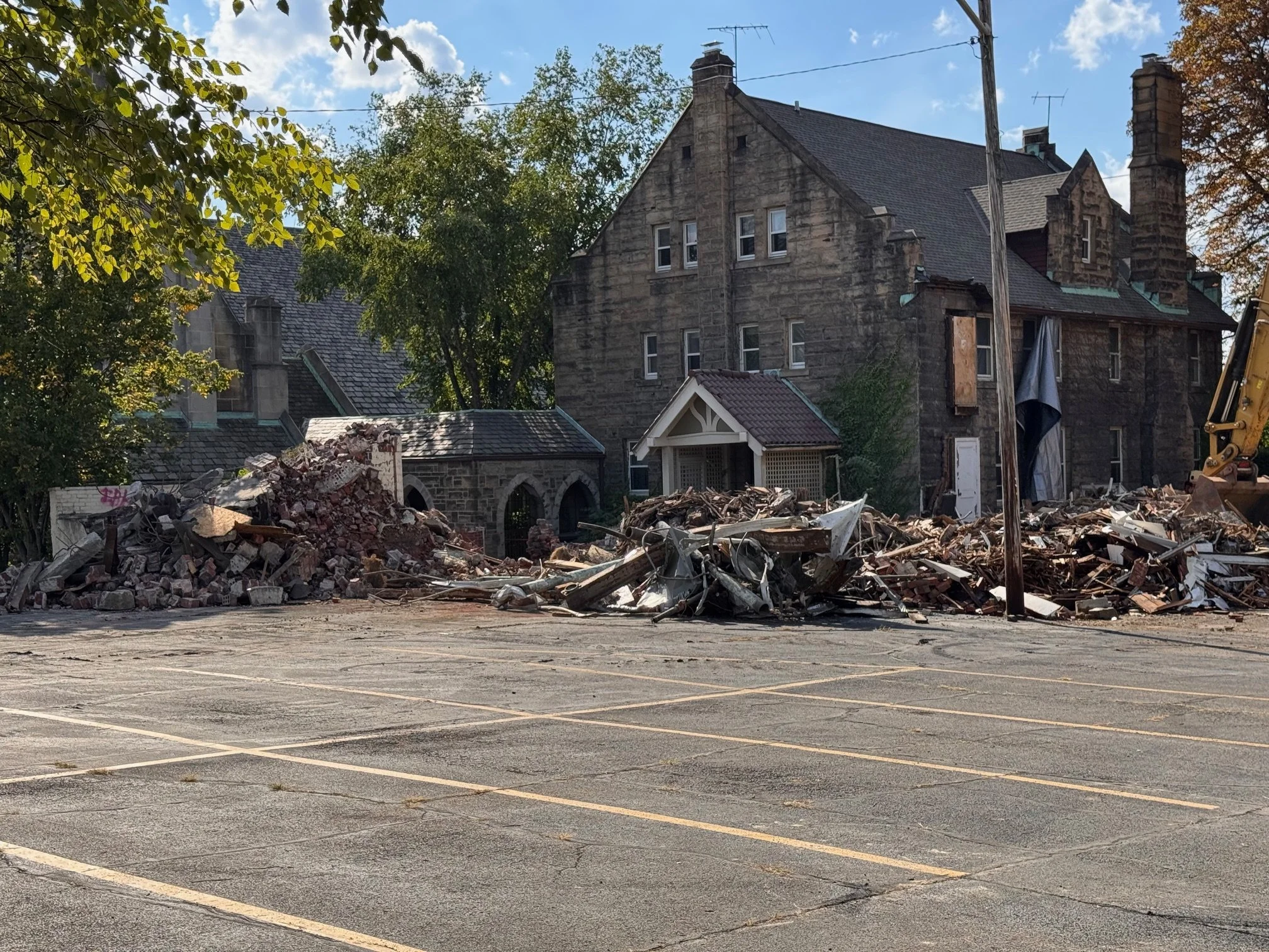 Work Begins to Create a Garden on the St Philomena Campus