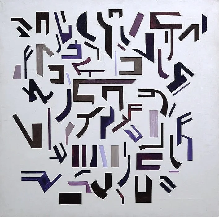 41. X CALLIGROPTIC 1973 acrylic on canvas 36 x 26.jpg