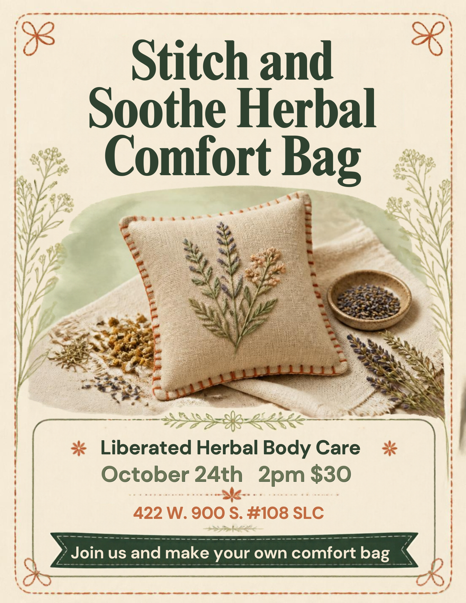 Stitch & Soothe Herbal Comfort Bag