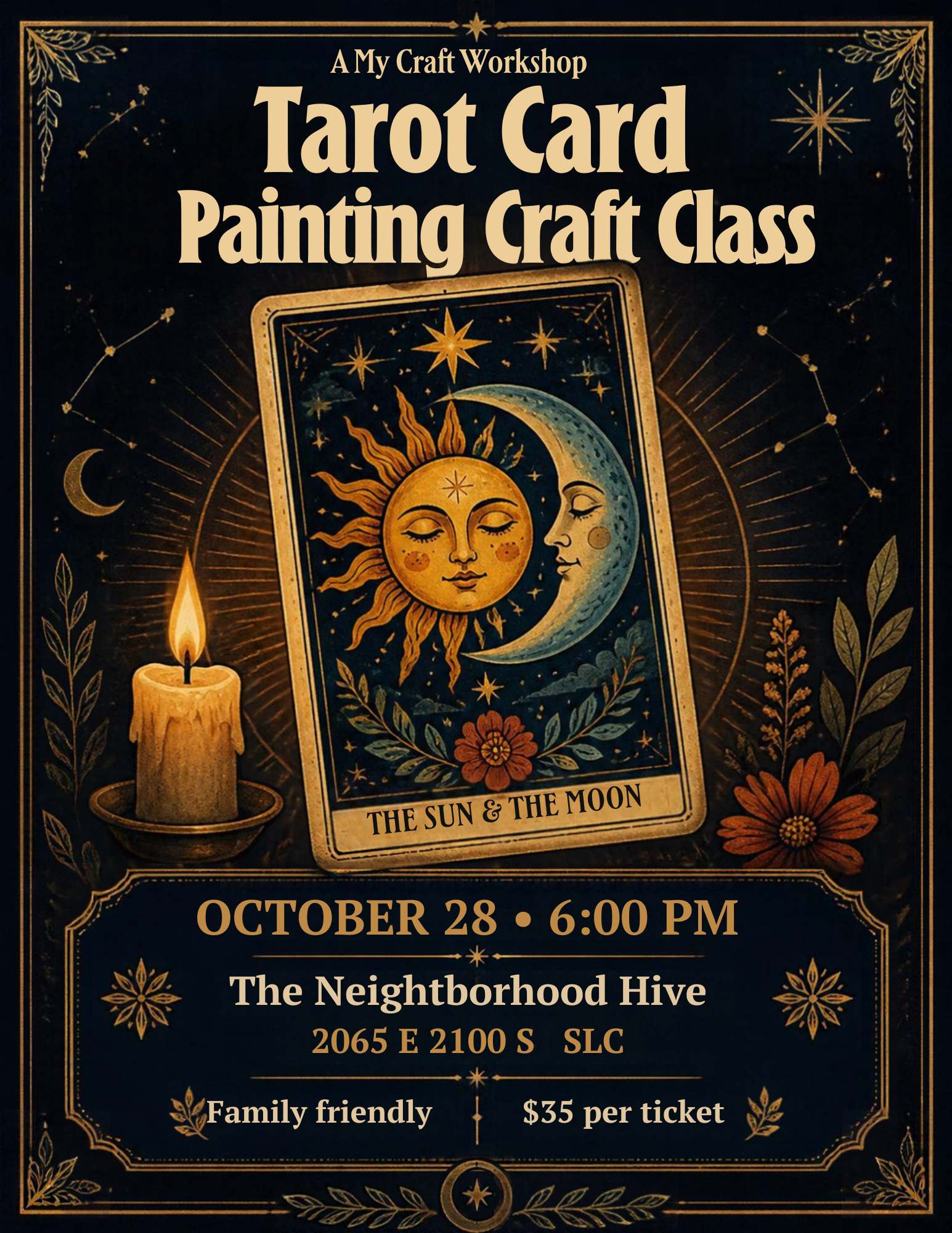 Tarot Card Painting Craft Class-My Craft Workshop