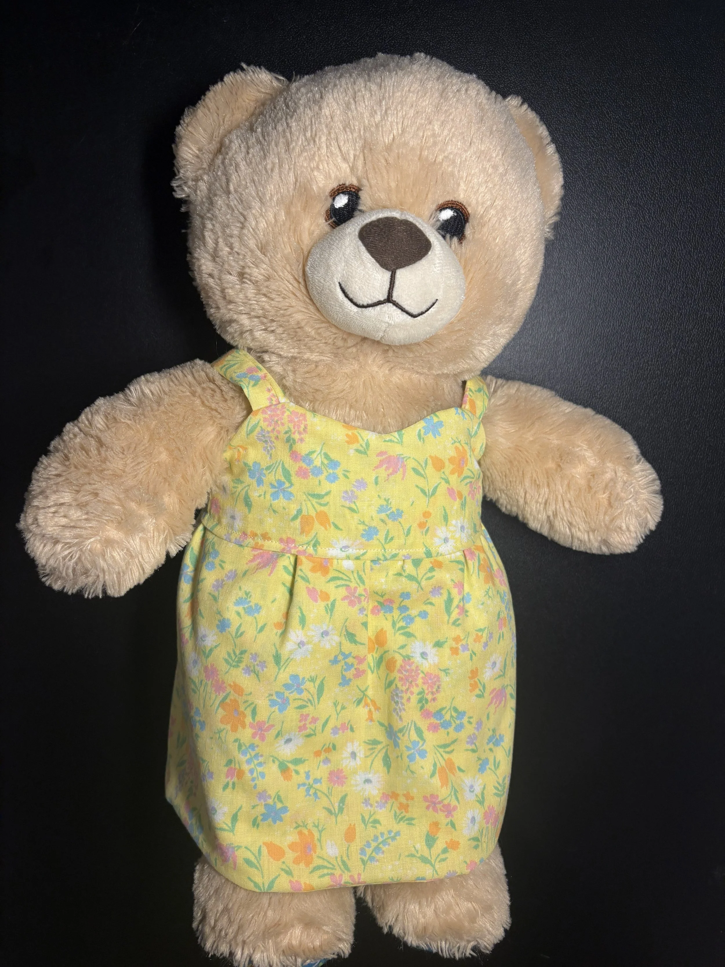 Yellow Flower Teddy Bear Dress