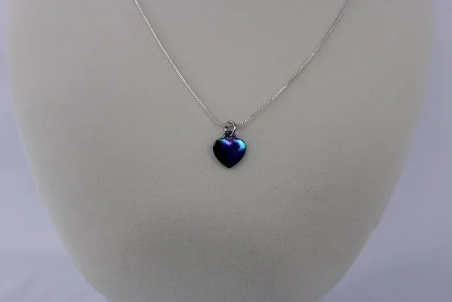 Sydnee_Blue-Metal-Heart Charm-Necklace-2.JPG