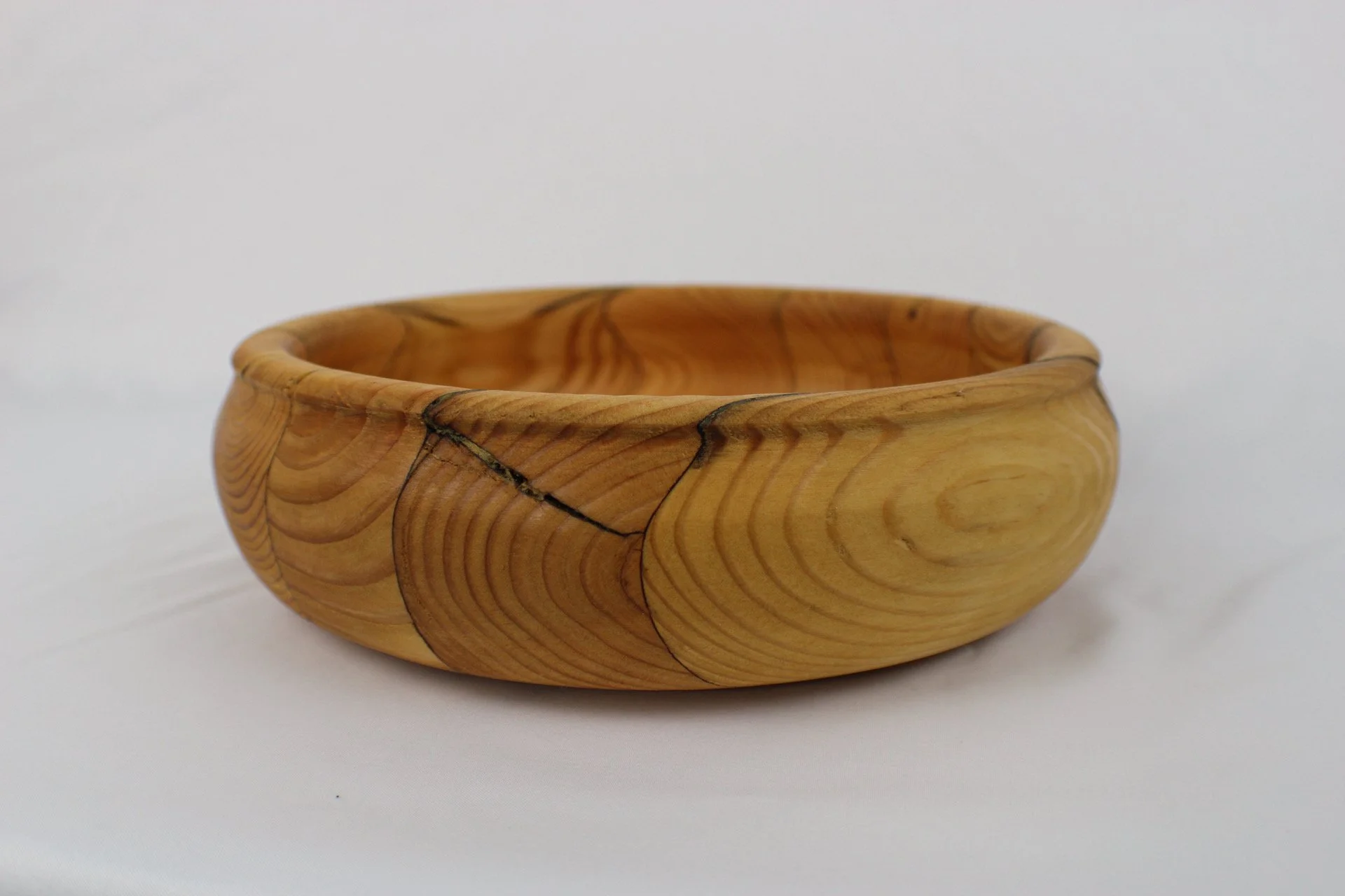 Thick Rimmed Wooden Bowl