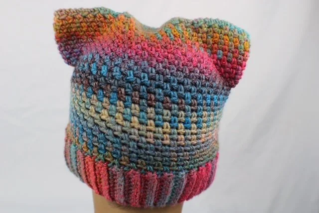Crochet Kitty Cat Beanie Hat