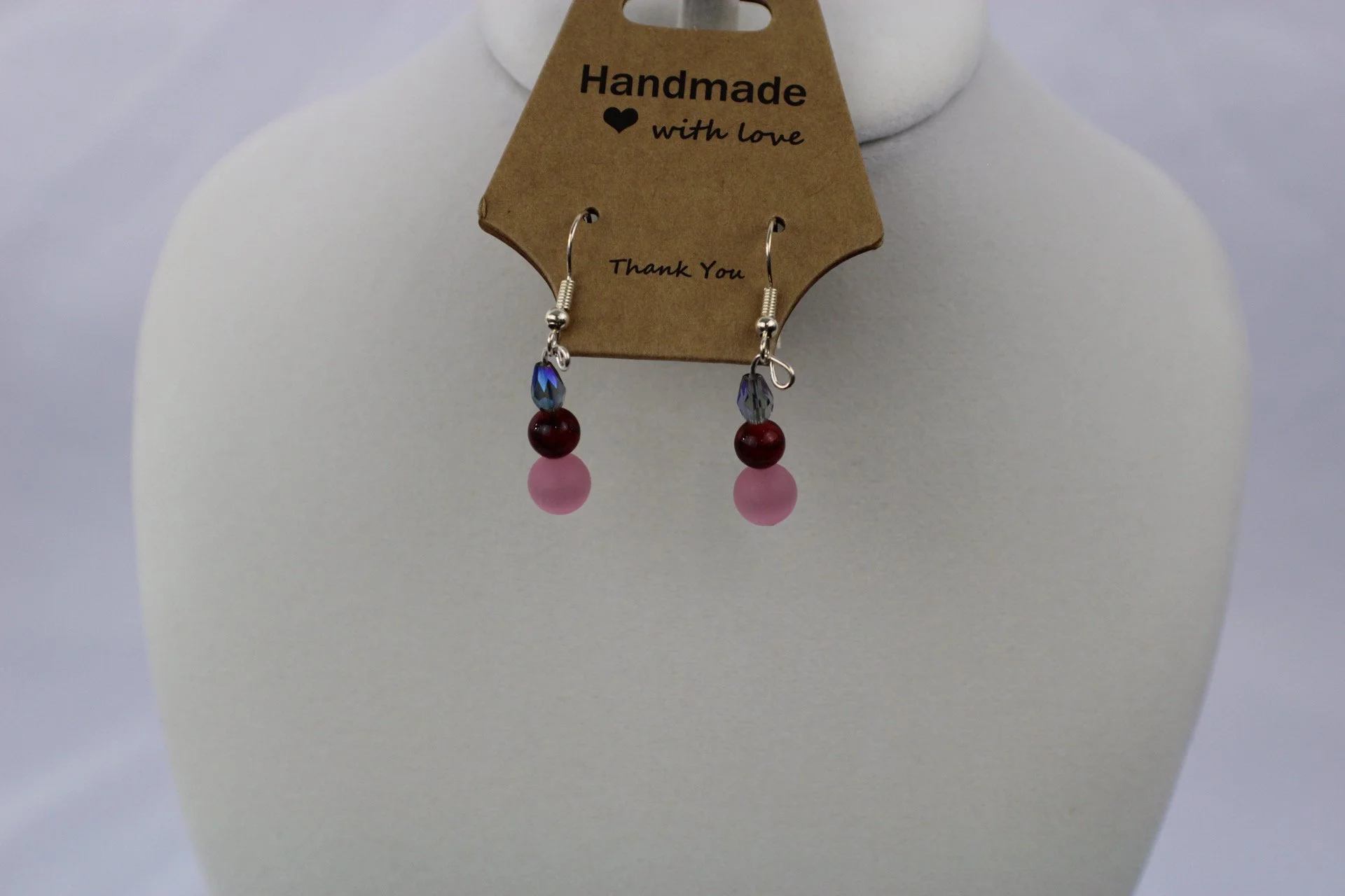 Sydnee pink red blue earrings 2.JPG