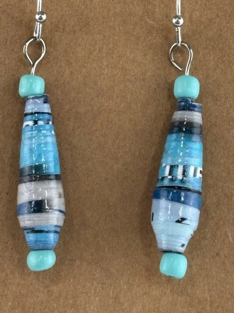 Paper Love Long Bead Earrings