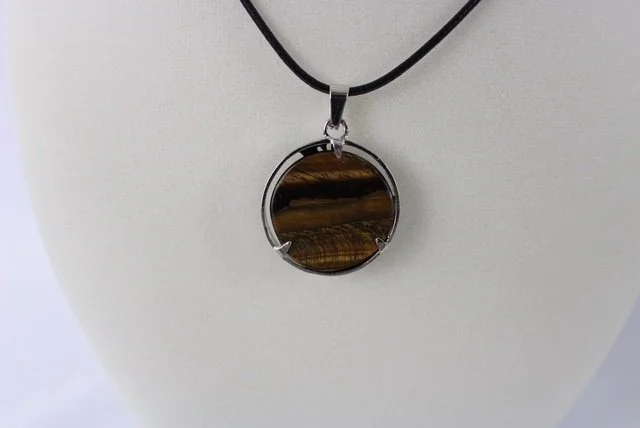 Sydnee dragon tiger eye stone back of necklace.JPG