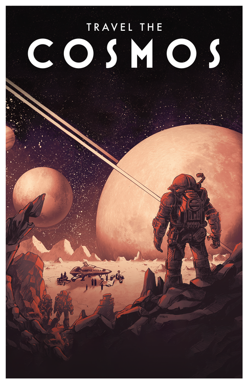 TRAVEL THE COSMOS - POSTER