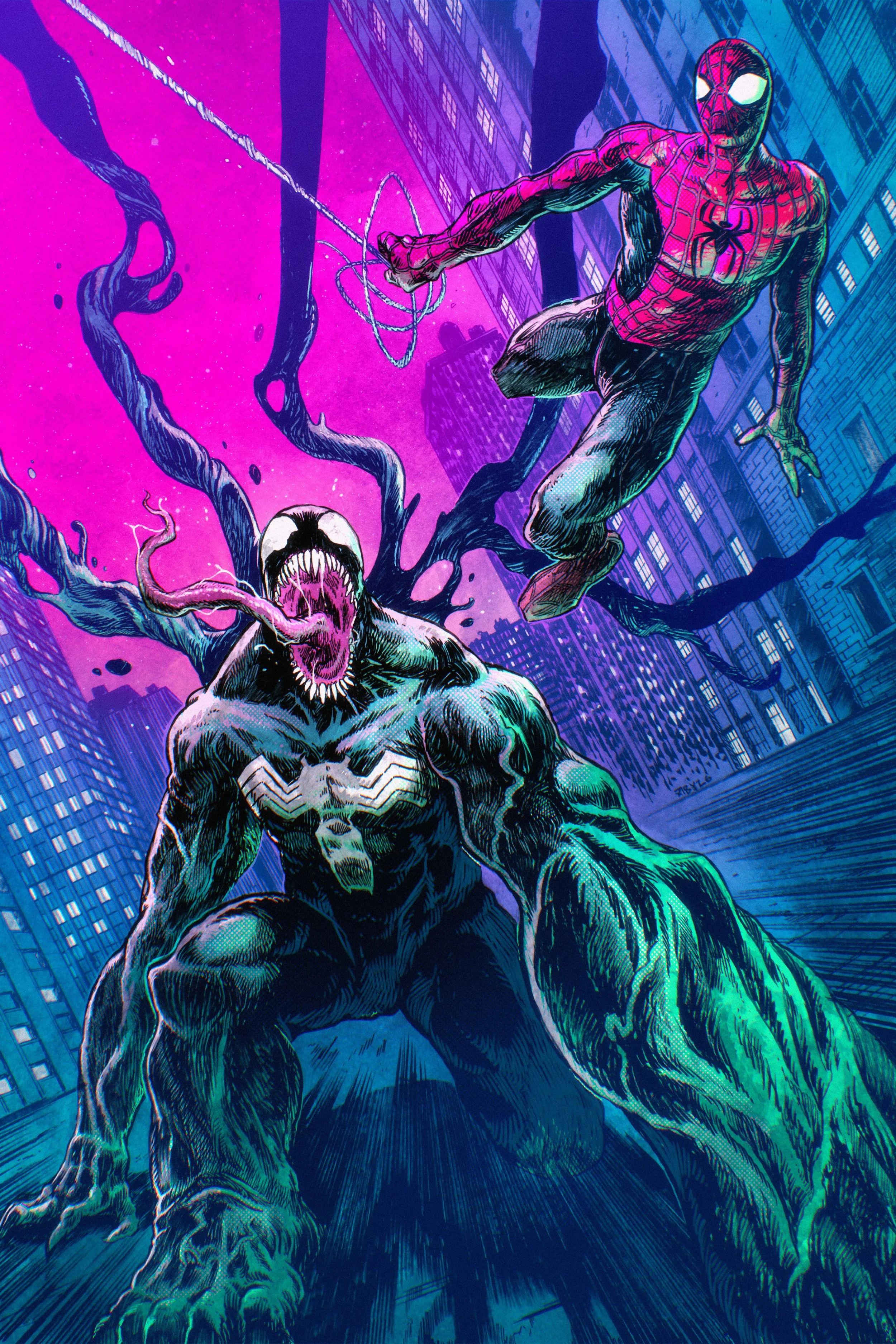 VENOM & SPIDERMAN - COMMISSION