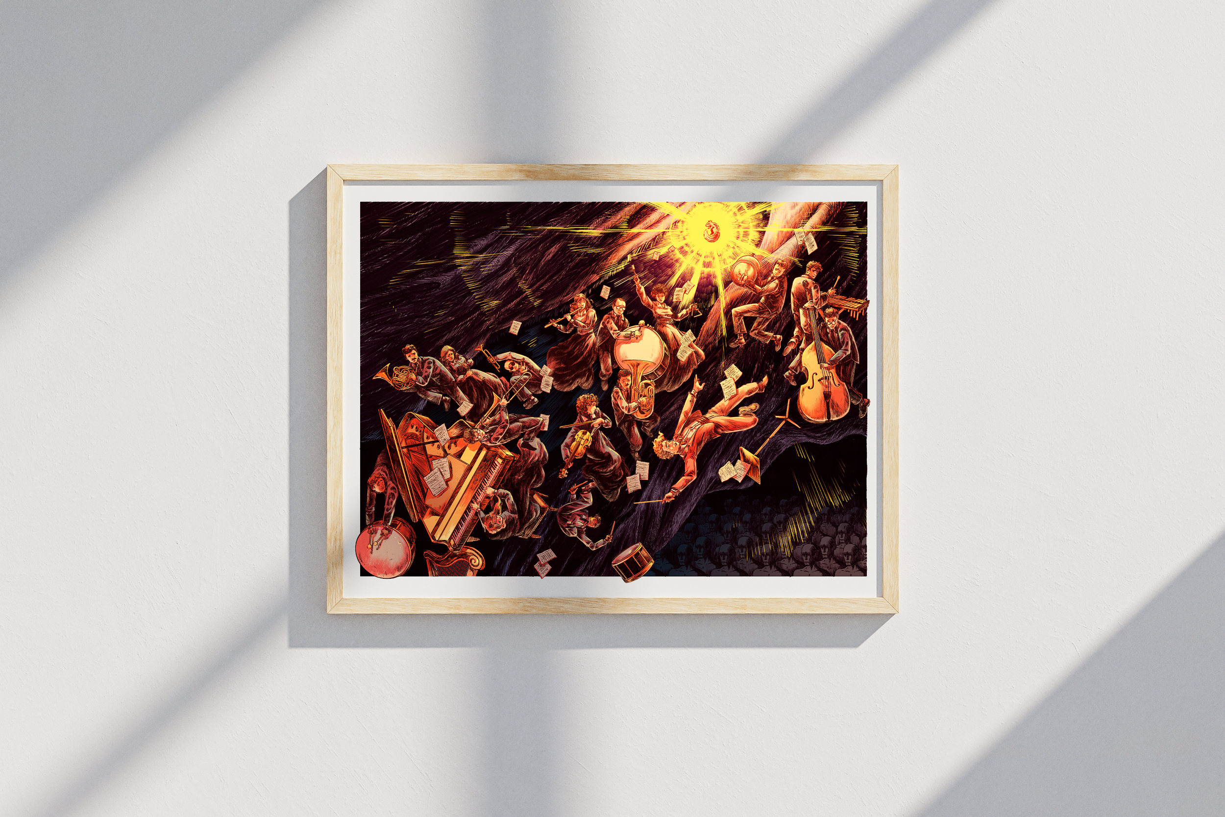 The Fall of The Conductor -  Art Print