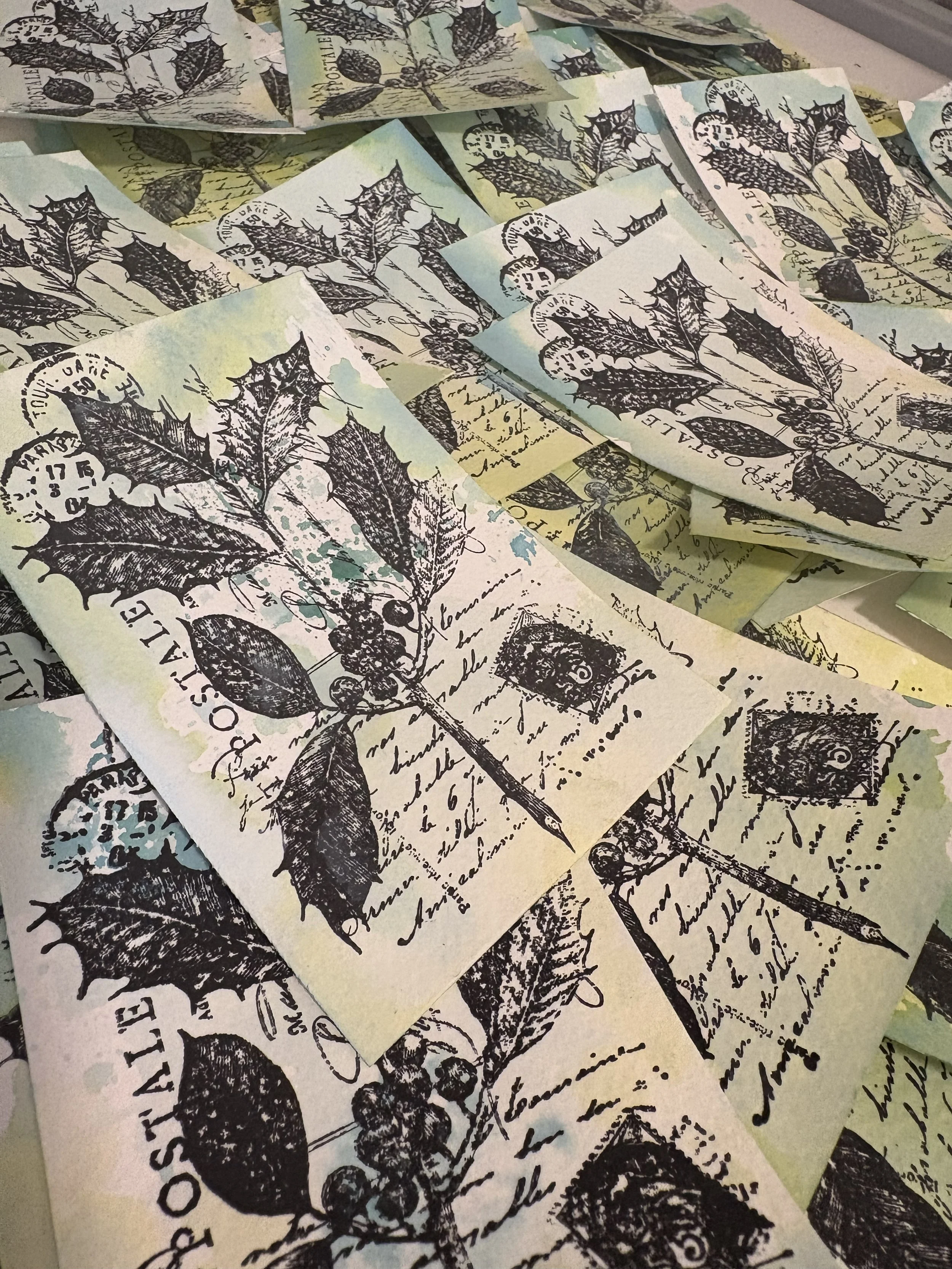 Christmas journal ephemera grab bags | includes 10 handmade items & lots of extras