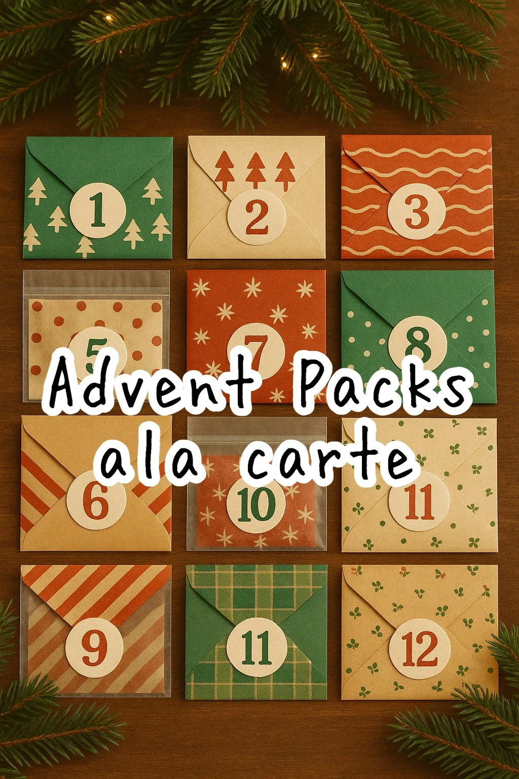 Advent journal pack ALA CARTE LEFTOVERS | NO JOURNAL! 12 surprises for your journal