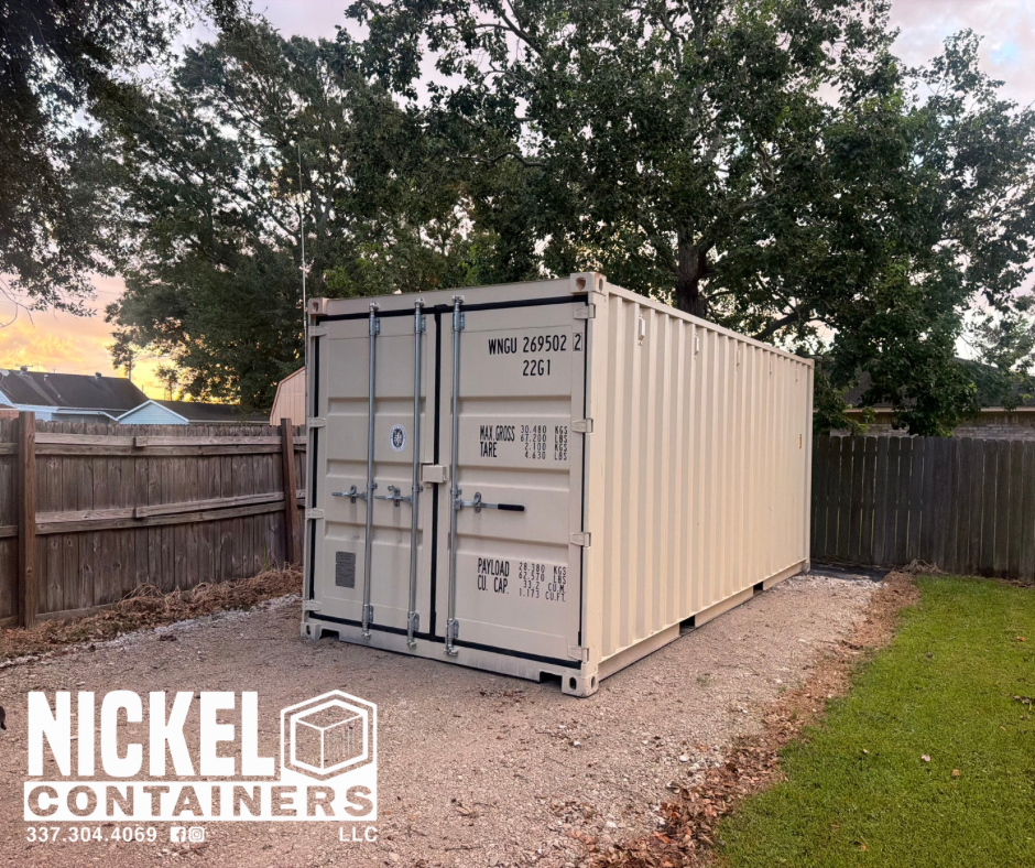 A 40. FT. One Trip Shipping with Nickel Containers, LLC.