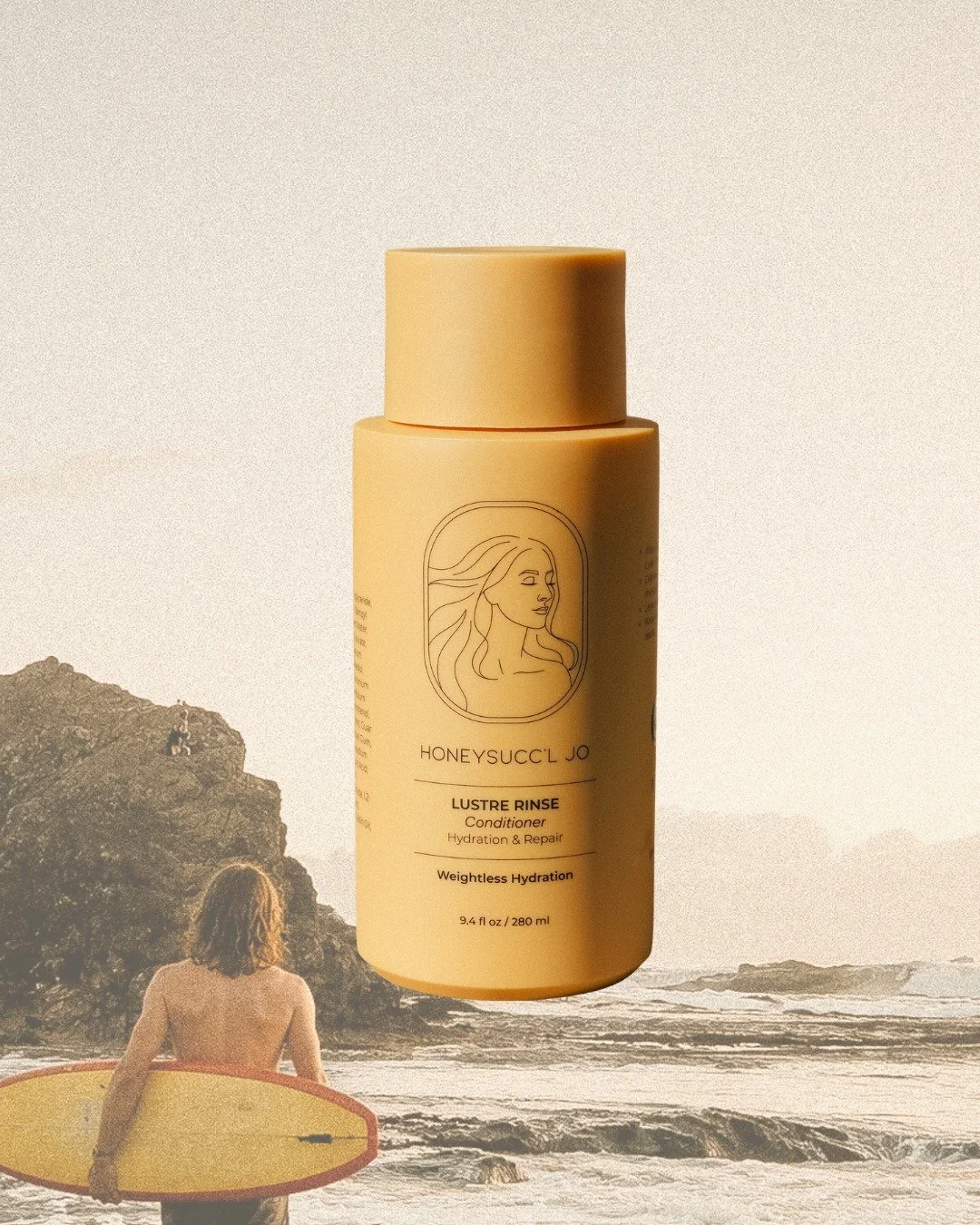 Where hydration meets the horizon.
Lightweight. Nourishing. Effortless.

Our LUSTRE RINSE Conditioner is designed to restore moisture without weighing your hair down - perfect for sun, salt, and everything in between.

#honeysuccljo #lustrerinse #cle