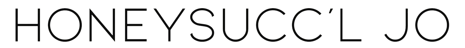 Close-up of a black background with the word '#HONEYSUCCE'S' written in large white capital letters.