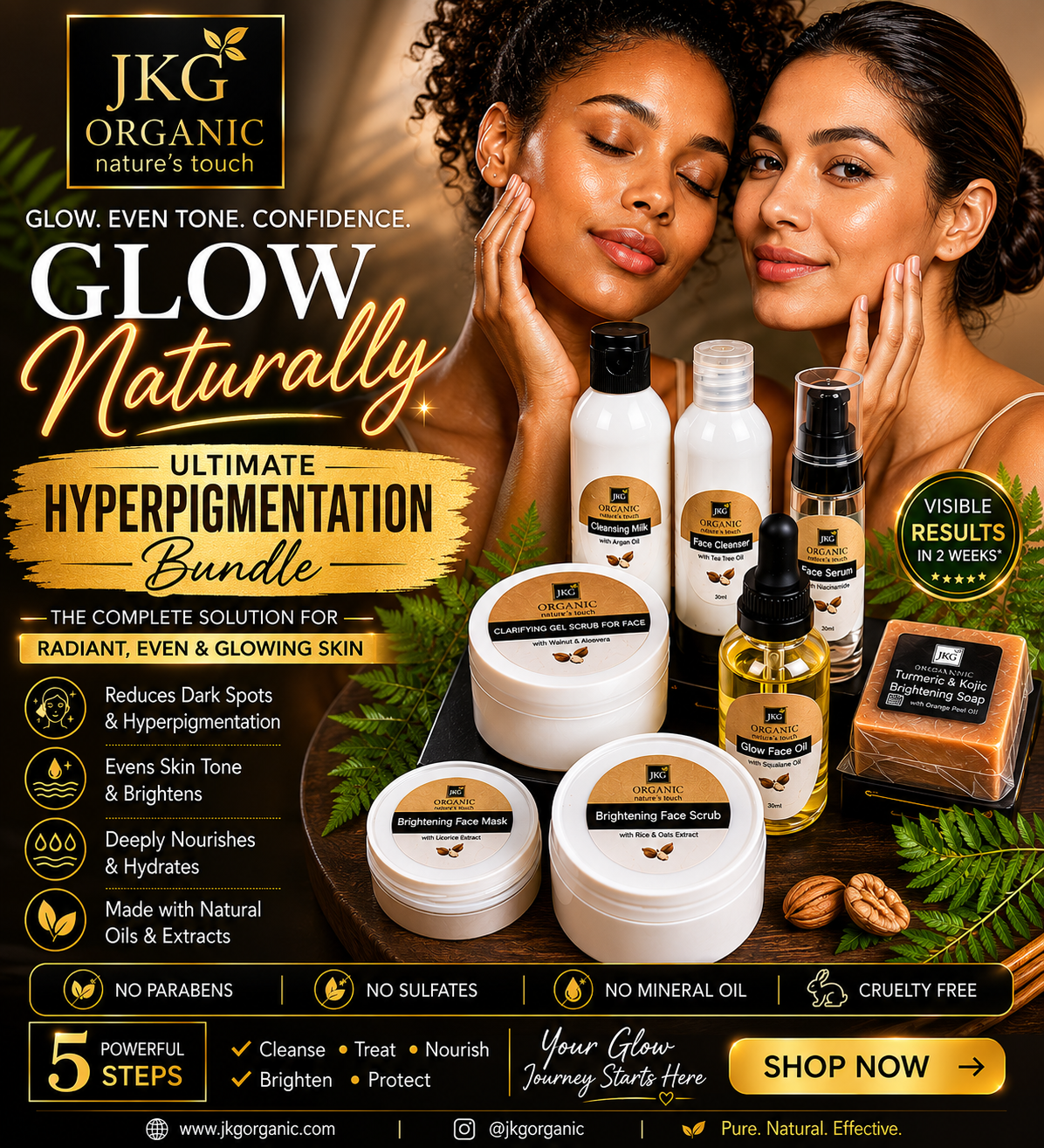 Ultimate Glow Skincare Bundle | JKG Organic