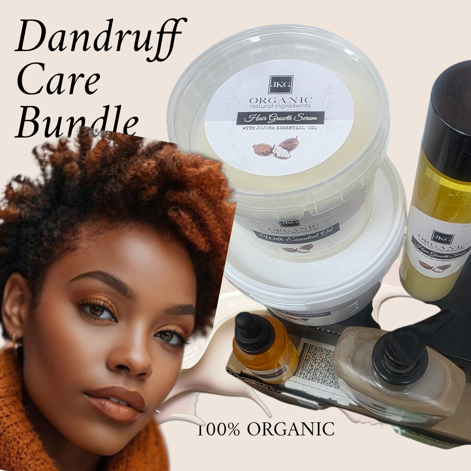 Ultimate Hair Growth & Dandruff Care Bundle | JKG Organic