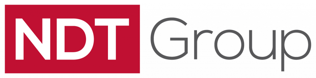 Red box with the letters NDT followed by the word Group