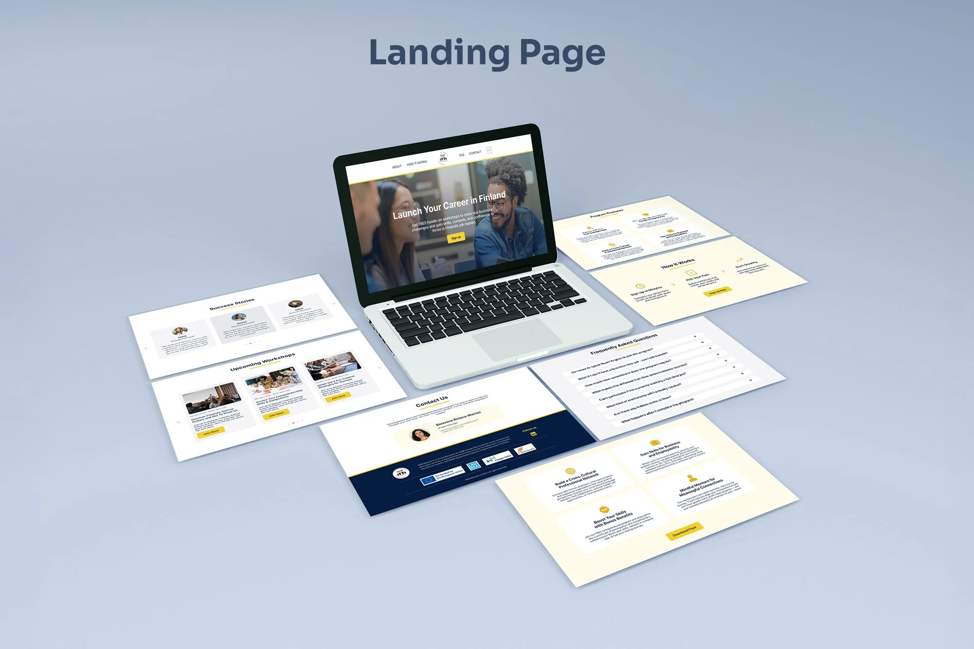 The new landing page builds trust and drives sign-ups with strong testimonials, a clear value proposition, and a streamlined registration path.
