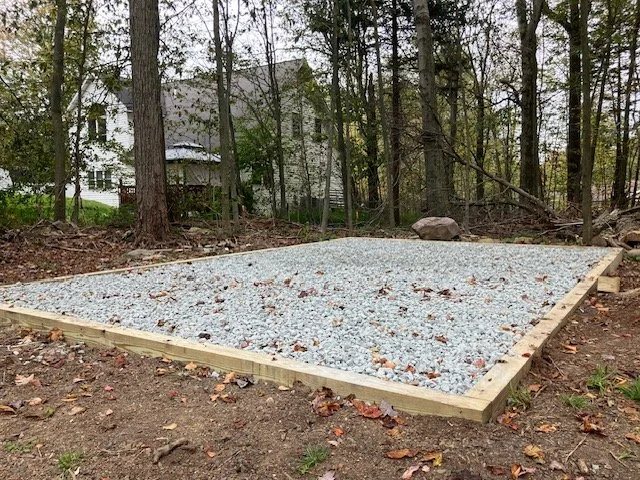4x6 Timber 12x18 Gravel Pad
