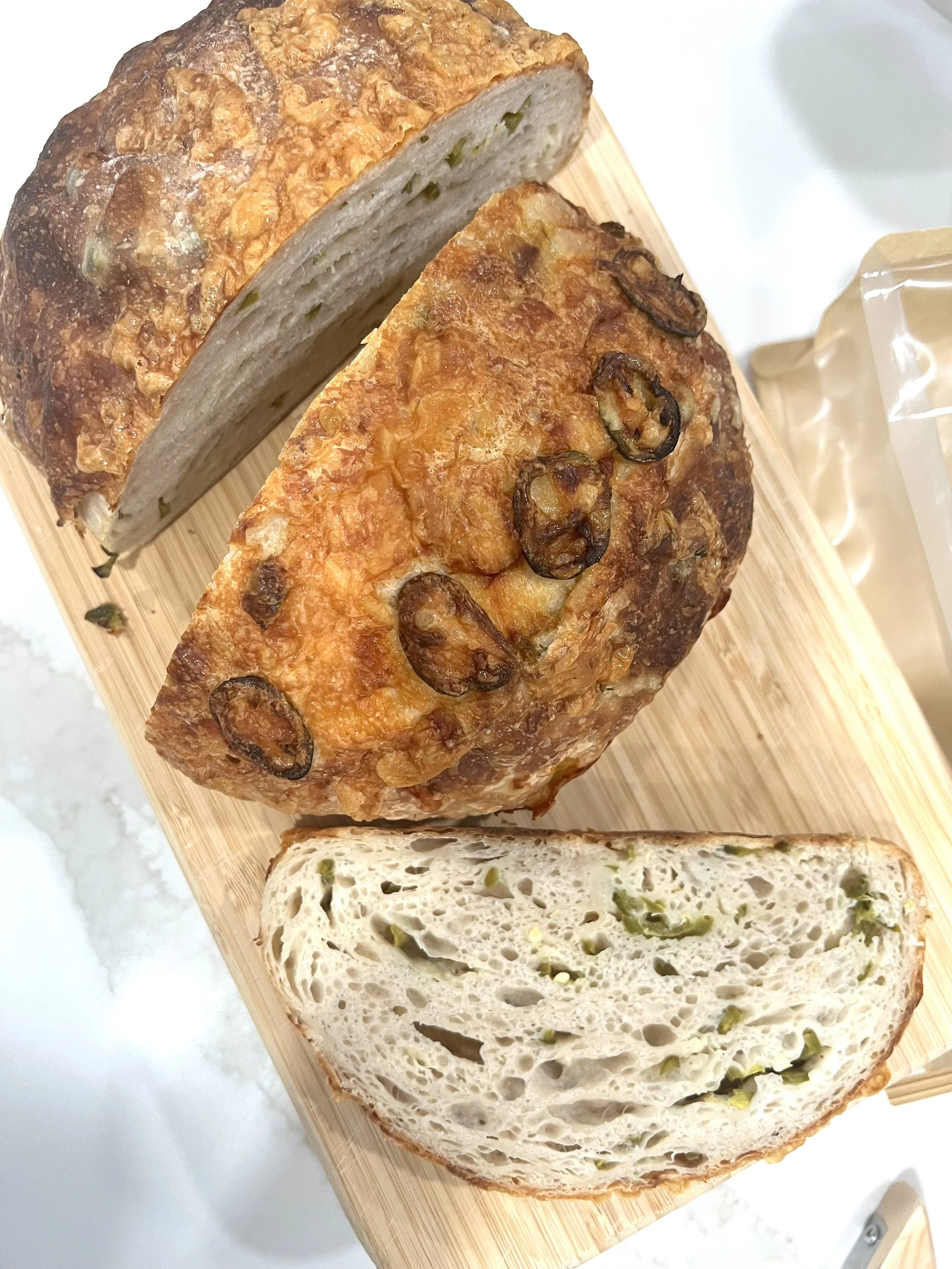 Jalapeño Cheddar Sourdough Loaf