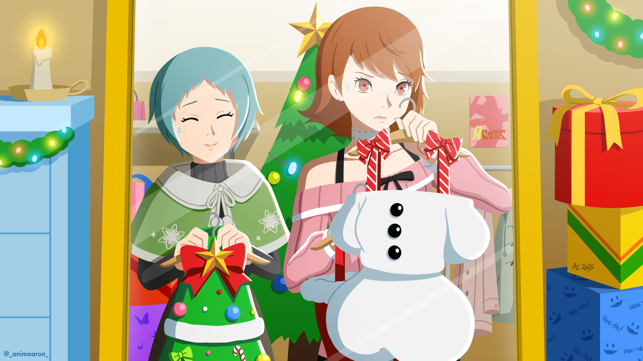 Yukari and Fuuka_Christmas_2025.png