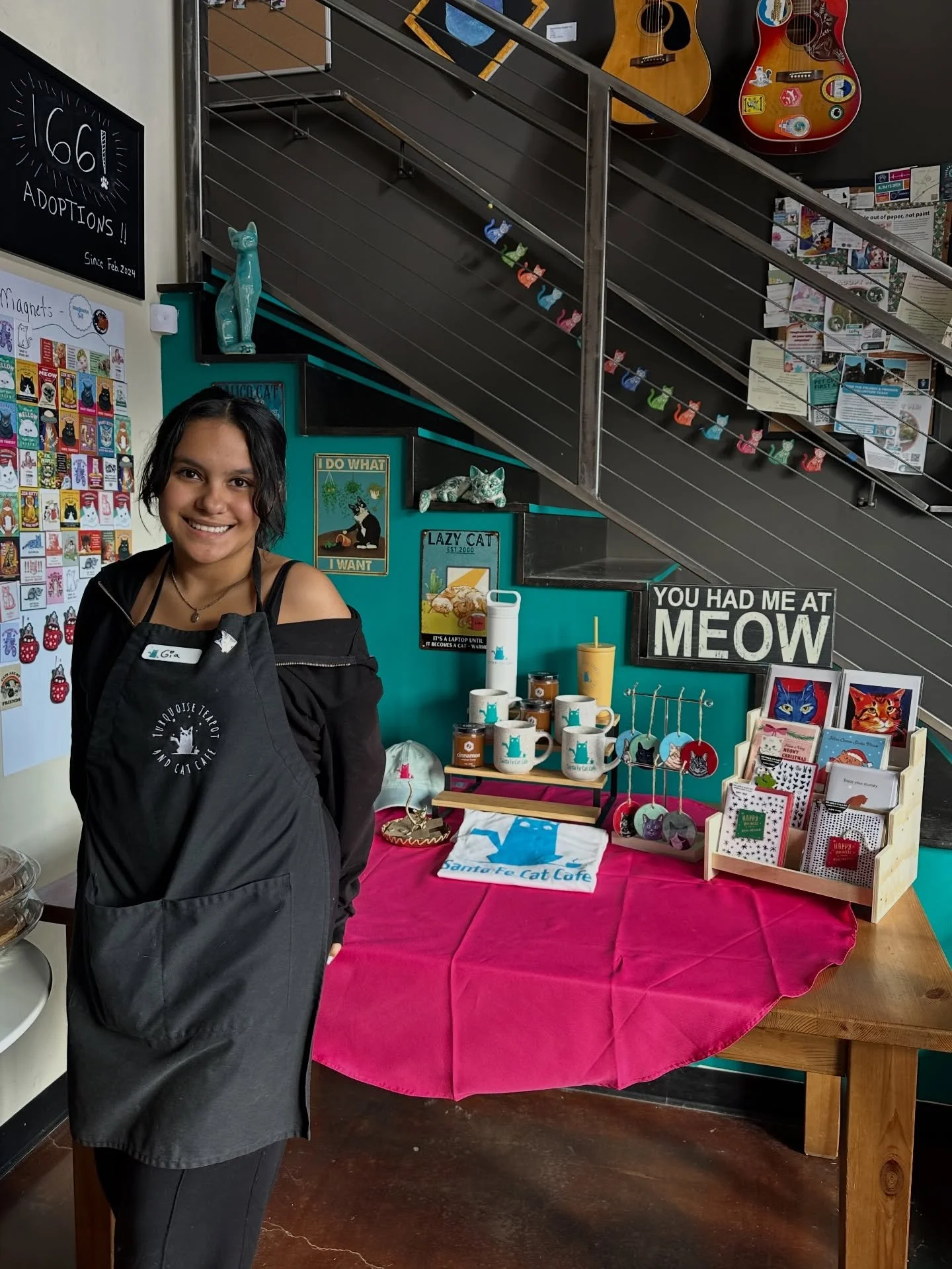 Meet Gia! 👋🐾

Gia is one of our weekend cat attendants and brings the sweetest energy to the lounge 💙

When she&rsquo;s not at the cat cafe, she&rsquo;s busy as a high school student and a dancer&hellip;but she always makes time for the cats 💃🐈&