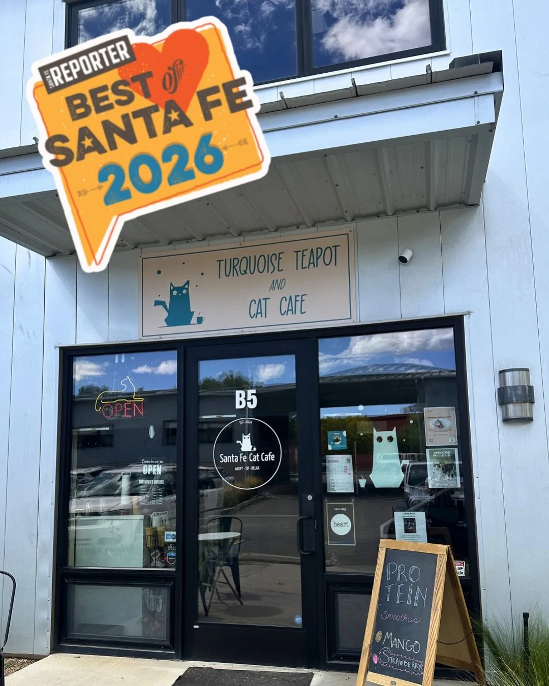 Today is the LAST DAY to nominate The Santa Fe Cat Cafe for Best of Santa Fe 2026!

If you love our rescue cats, our tea + coffee, or following along with life at the cat cafe &mdash; we&rsquo;d be honored if you nominated Santa Fe Cat Cafe / Turquoi