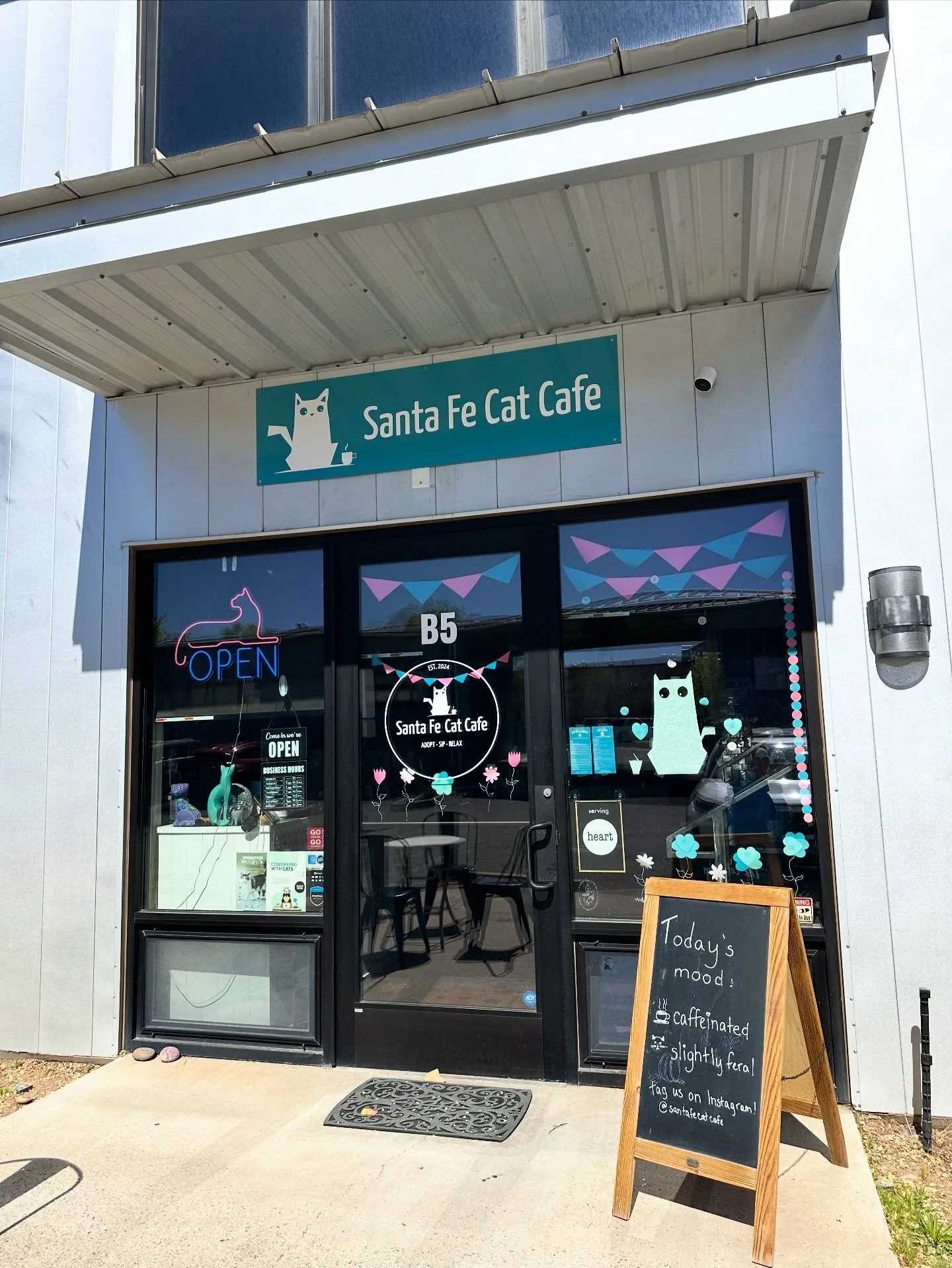 A little refresh for the Santa Fe Cat Cafe 😻💙

We&rsquo;ve got a new sign and a new name out front! You&rsquo;ll now see Santa Fe Cat Cafe, but at our core we&rsquo;re still the Turquoise Teapot and Cat Cafe you know and love🫖

Don&rsquo;t worry, 
