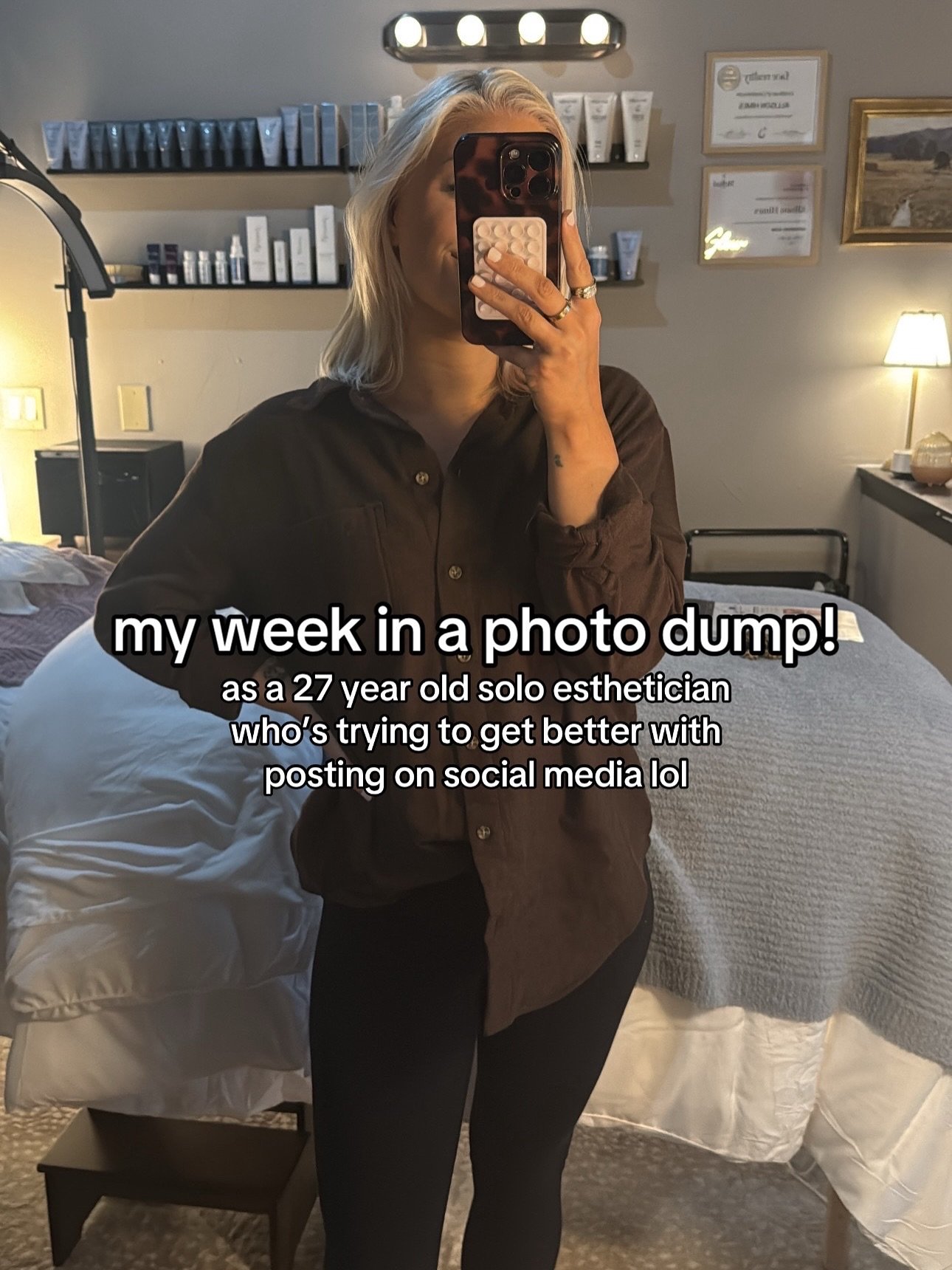 if you saw the version on tik tok where i had the wrong age&hellip; no you didn&rsquo;t 

#explore #photodump #esthetician #soloesthetician #dfw #dallasfortworth #grapevine #skincare