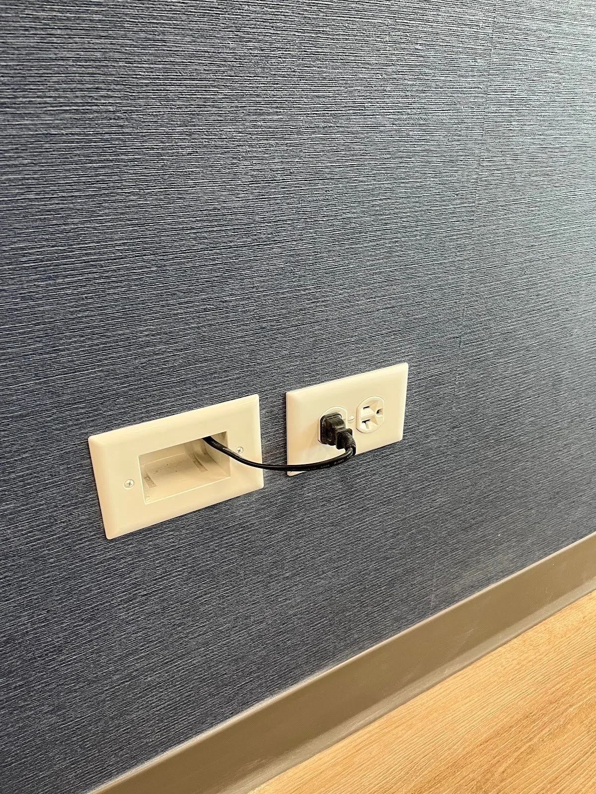 Installing Entries for Television Wires to go Behind the Wall